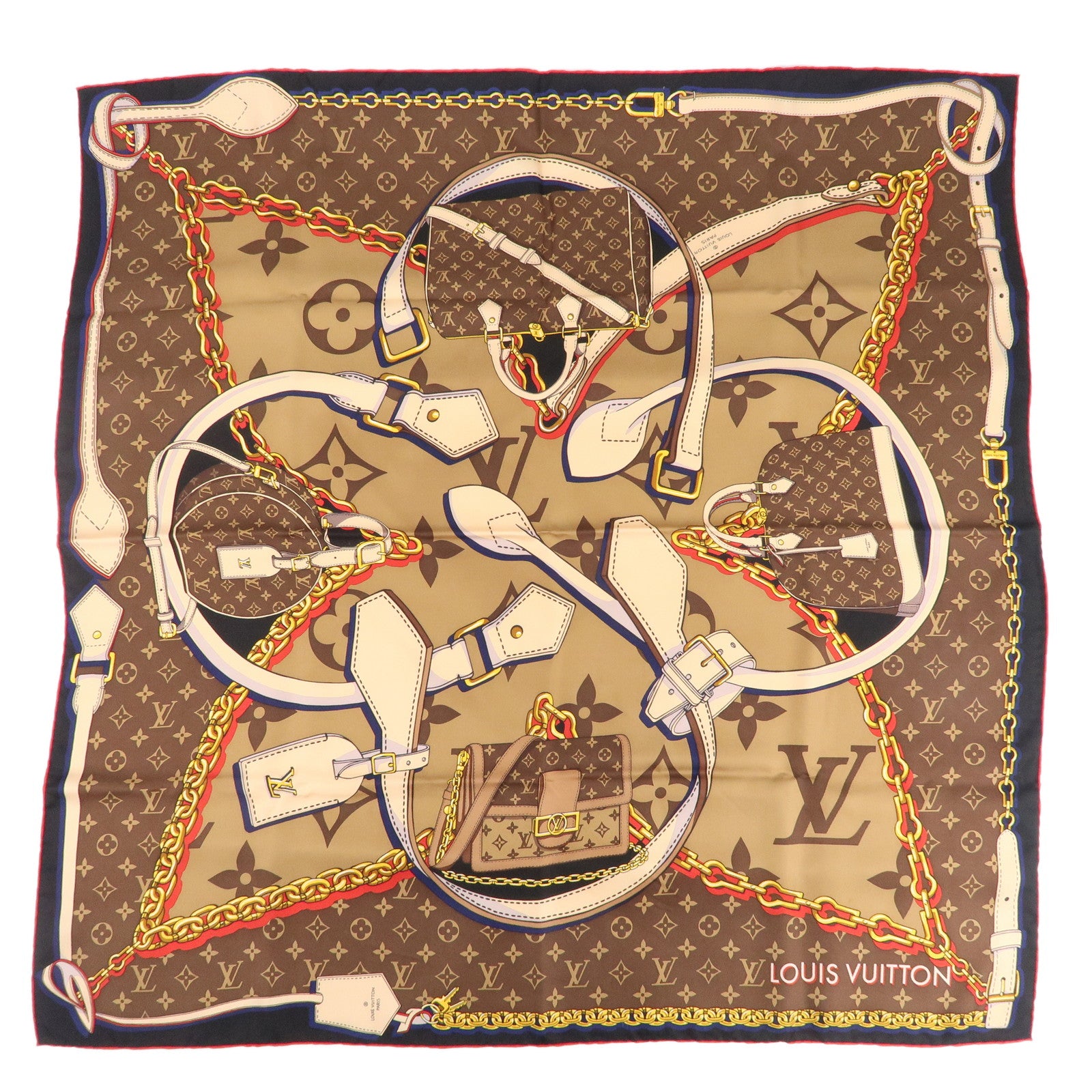Louis-Vuitton-Care-Tribute-To-Square-90-Silk-100%-Scarf-M76202 –  dct-ep_vintage luxury Store