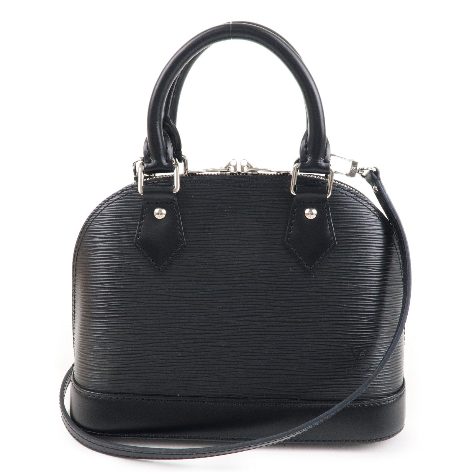 Louis Vuitton Alma BB Handbag Epi Leather Noir Black w/Storage Bag