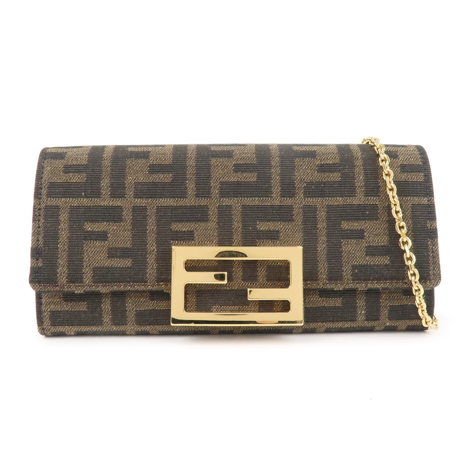 Fendi zucca wallet on chain Clearance