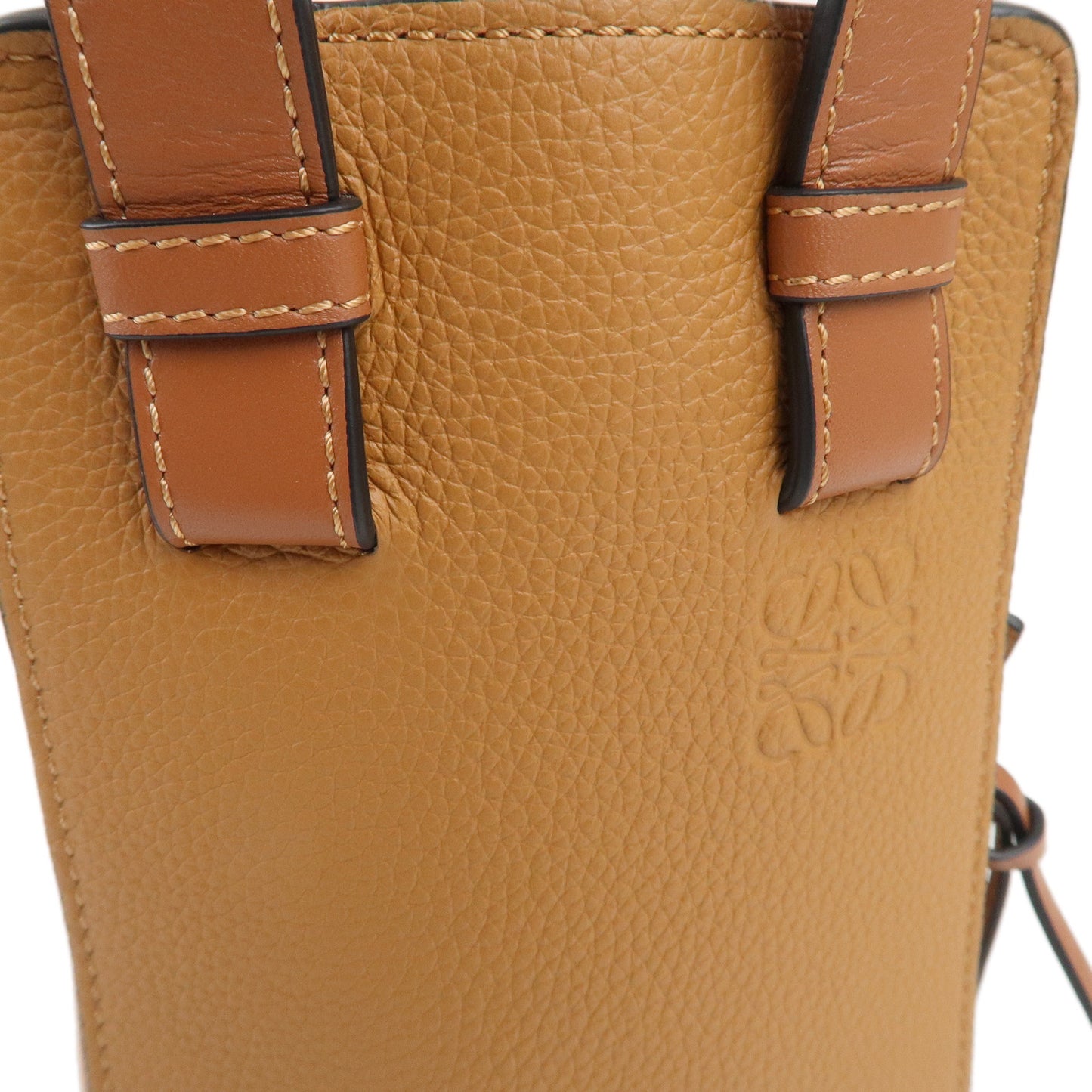 LOEWE Leather Hammock Small 2WAY Bag Light Caramel A538S35X51