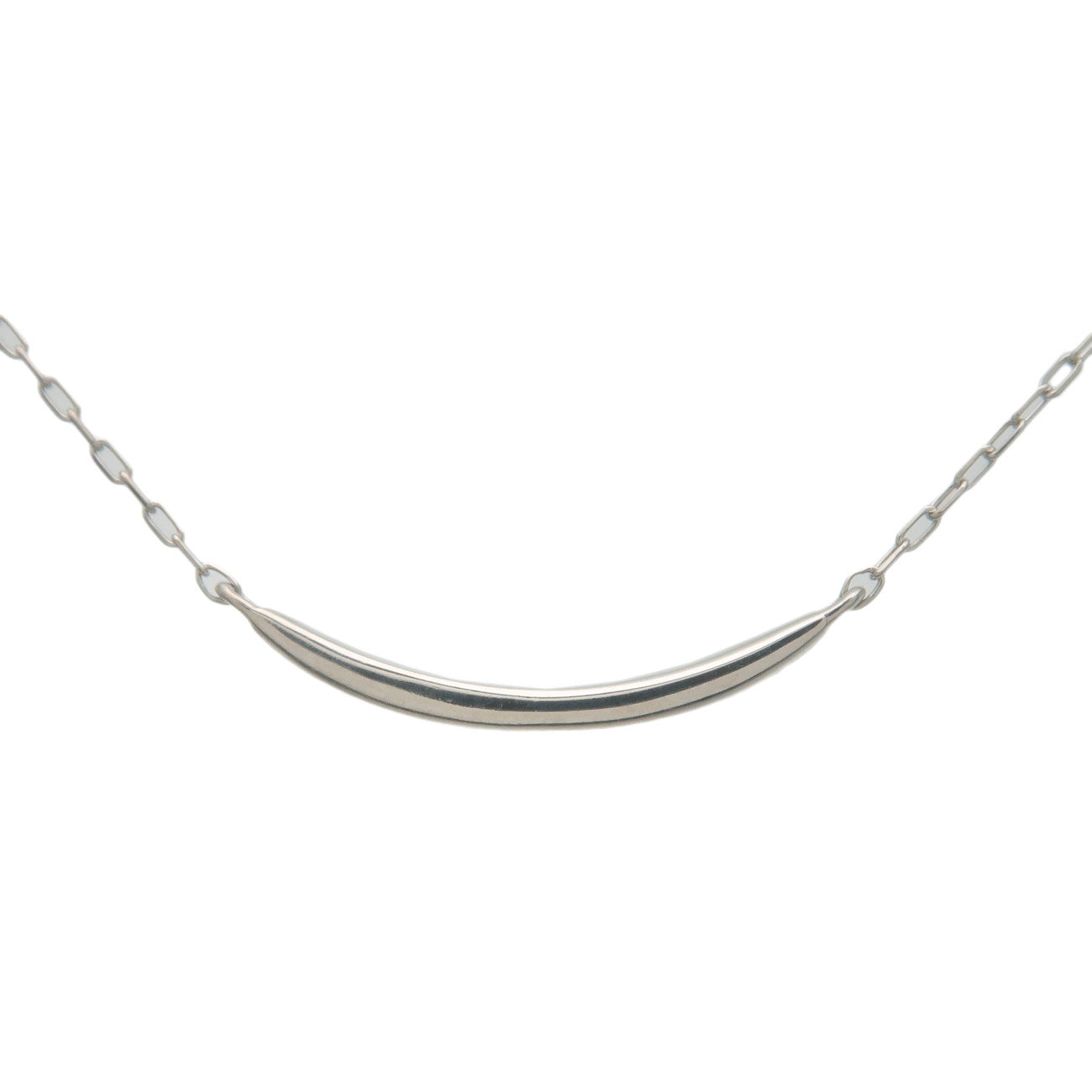 4C 9P Diamond Necklace K18WG 750WG White Gold Used