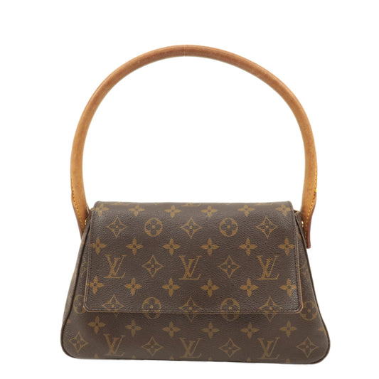 Louis-Vuitton-Monogram-Mini-Looping-Shoulder-Bag-Hand-Bag-M51147