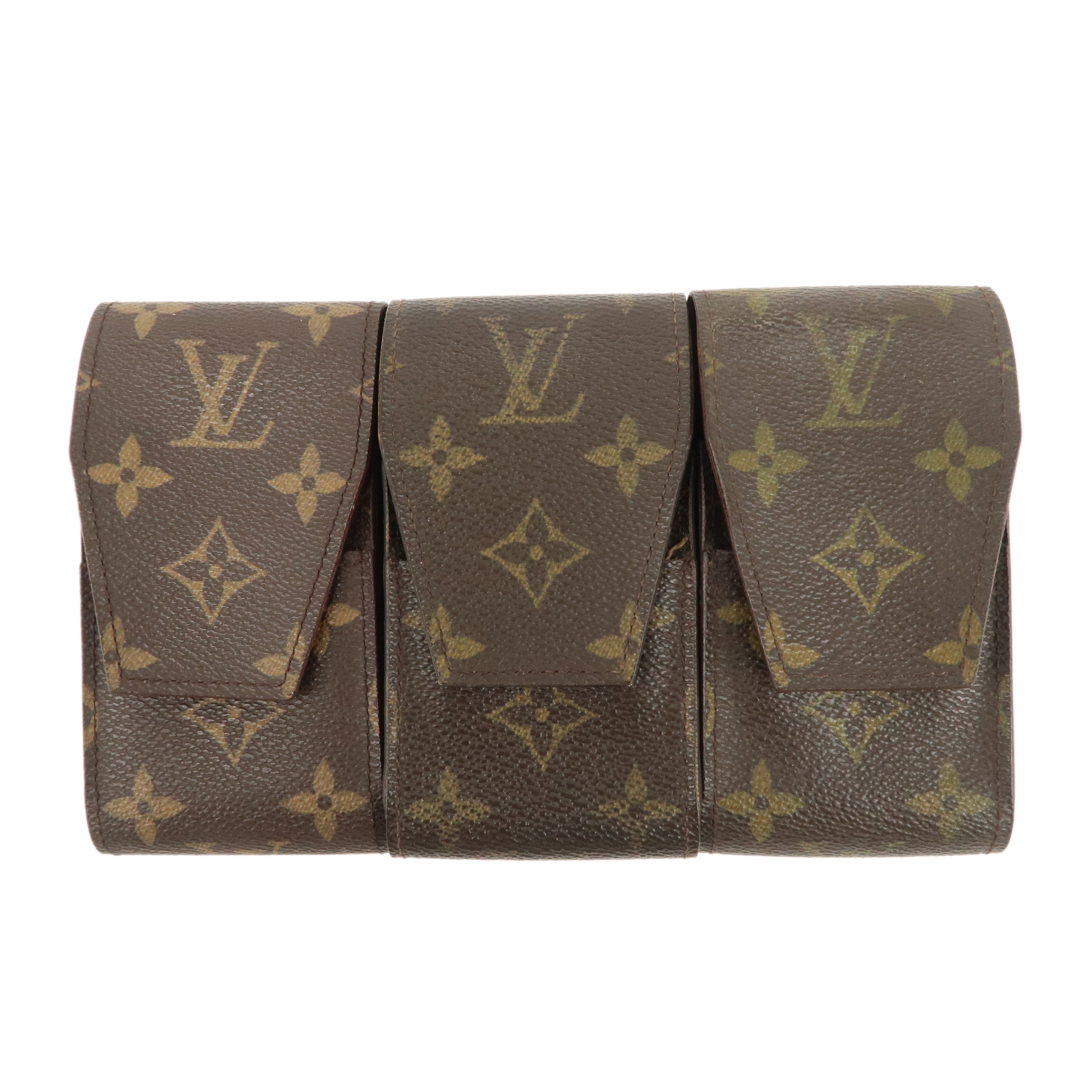 Authe-Louis-Vuitton-Set-of-3-Monogram-Etui-Garet-Cigarette-Case-M63024