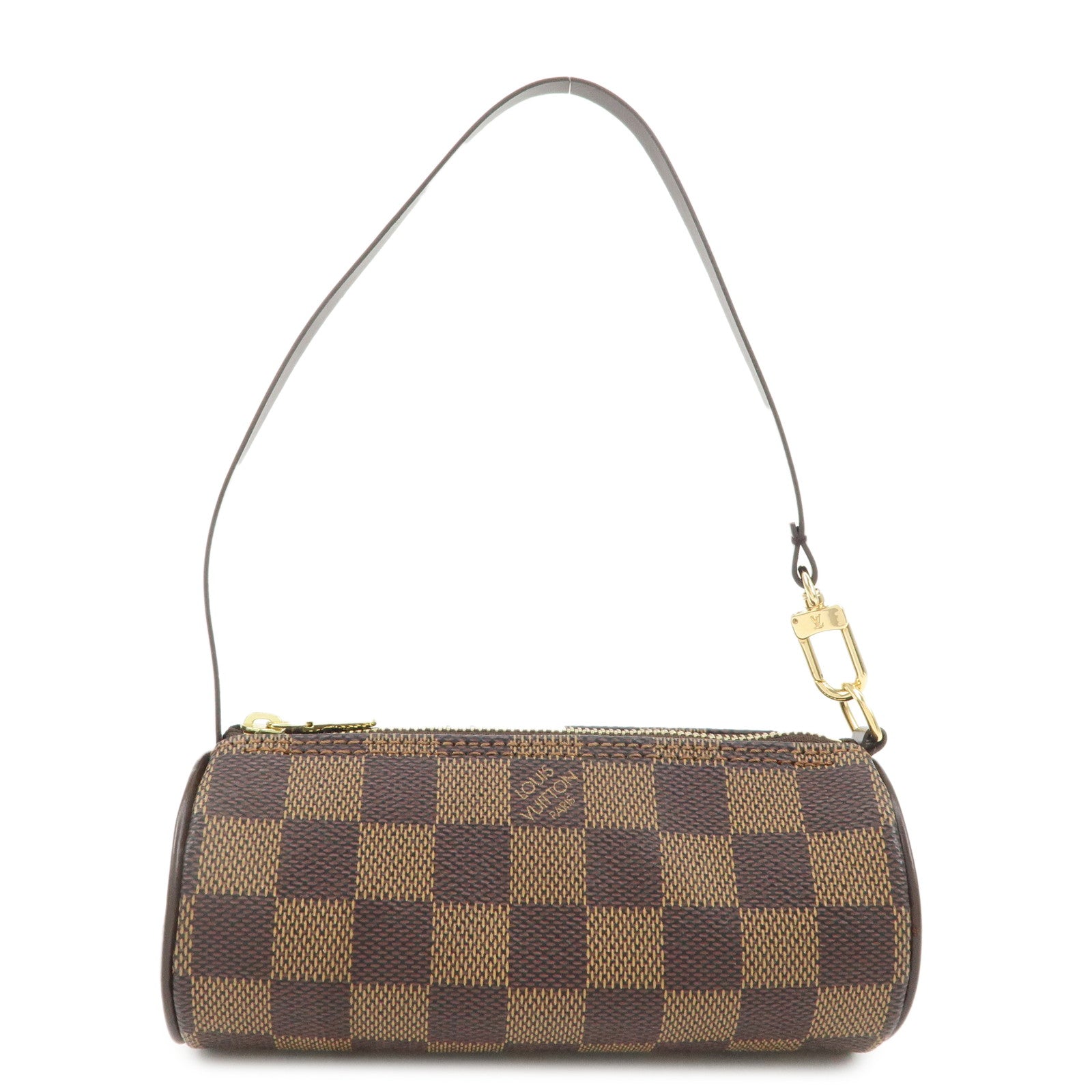 Louis-Vuitton-Damier-Ebene-Mini-Pouch-for-Papillon-Bag-Brown