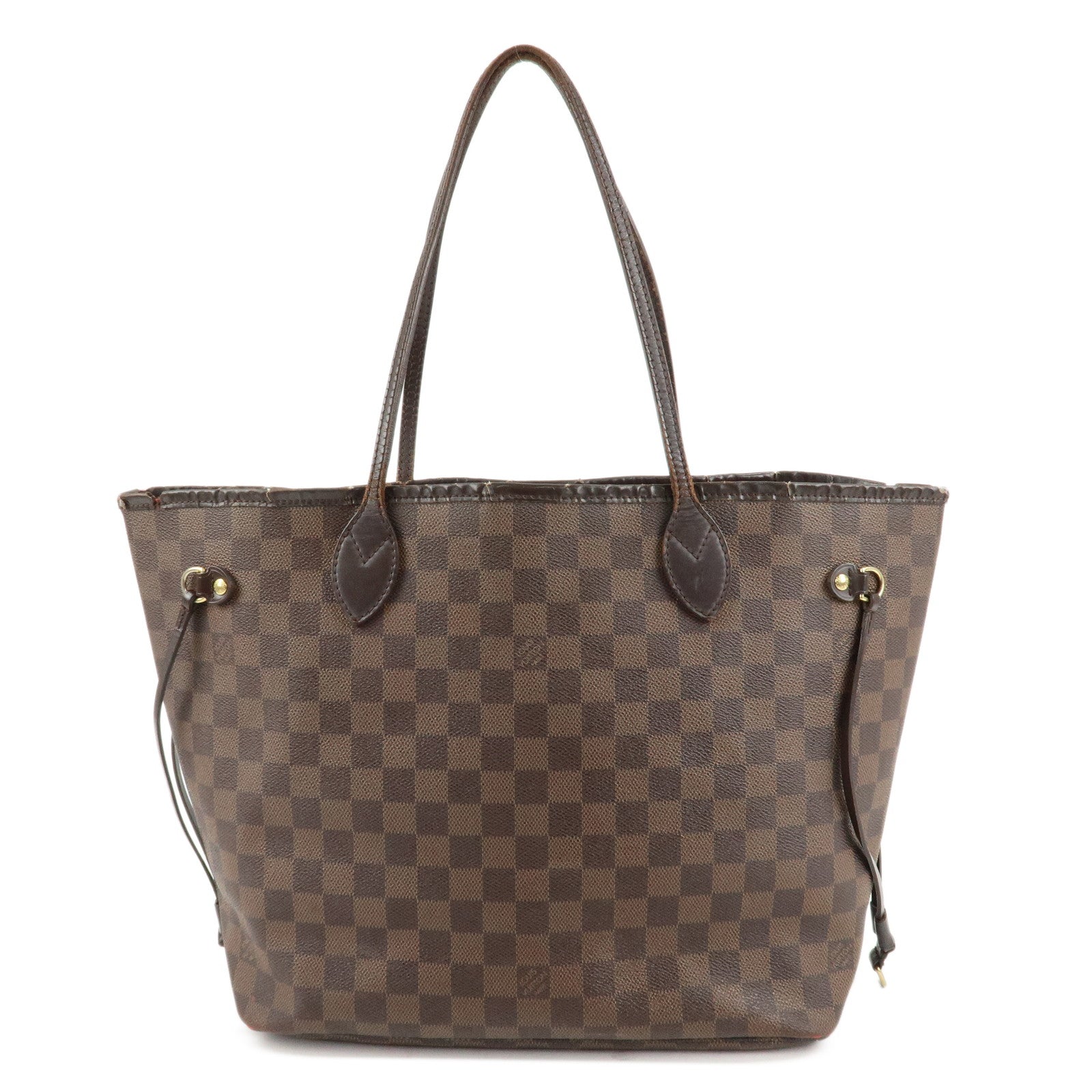 Louis-Vuitton-Damier-Neverfull-MM-Tote-Bag-Brown-M41358