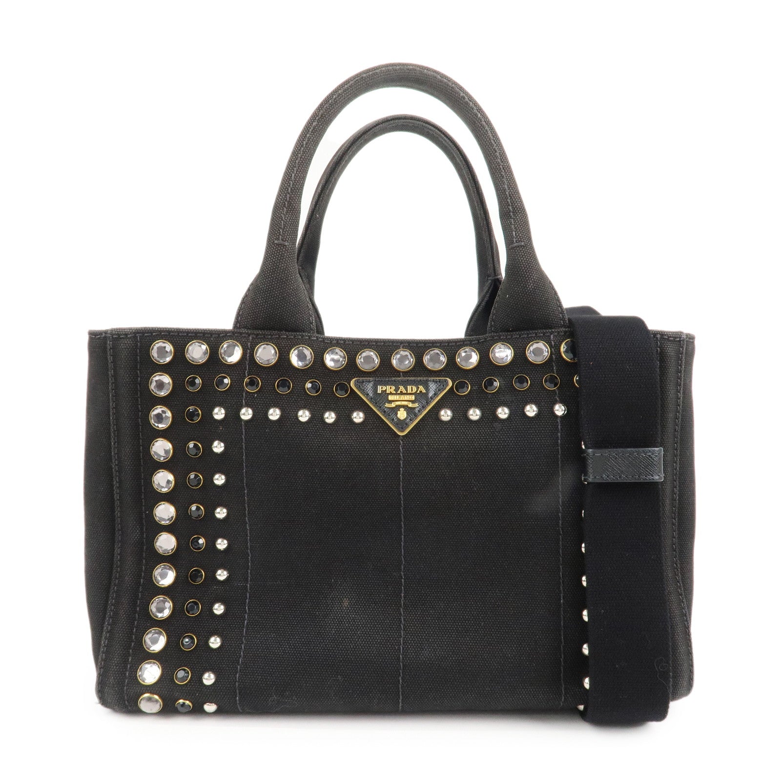 PRADA-Logo-Canapa-Mini-Canvas-Bijoux-2Way-Bag-Black-1BG439