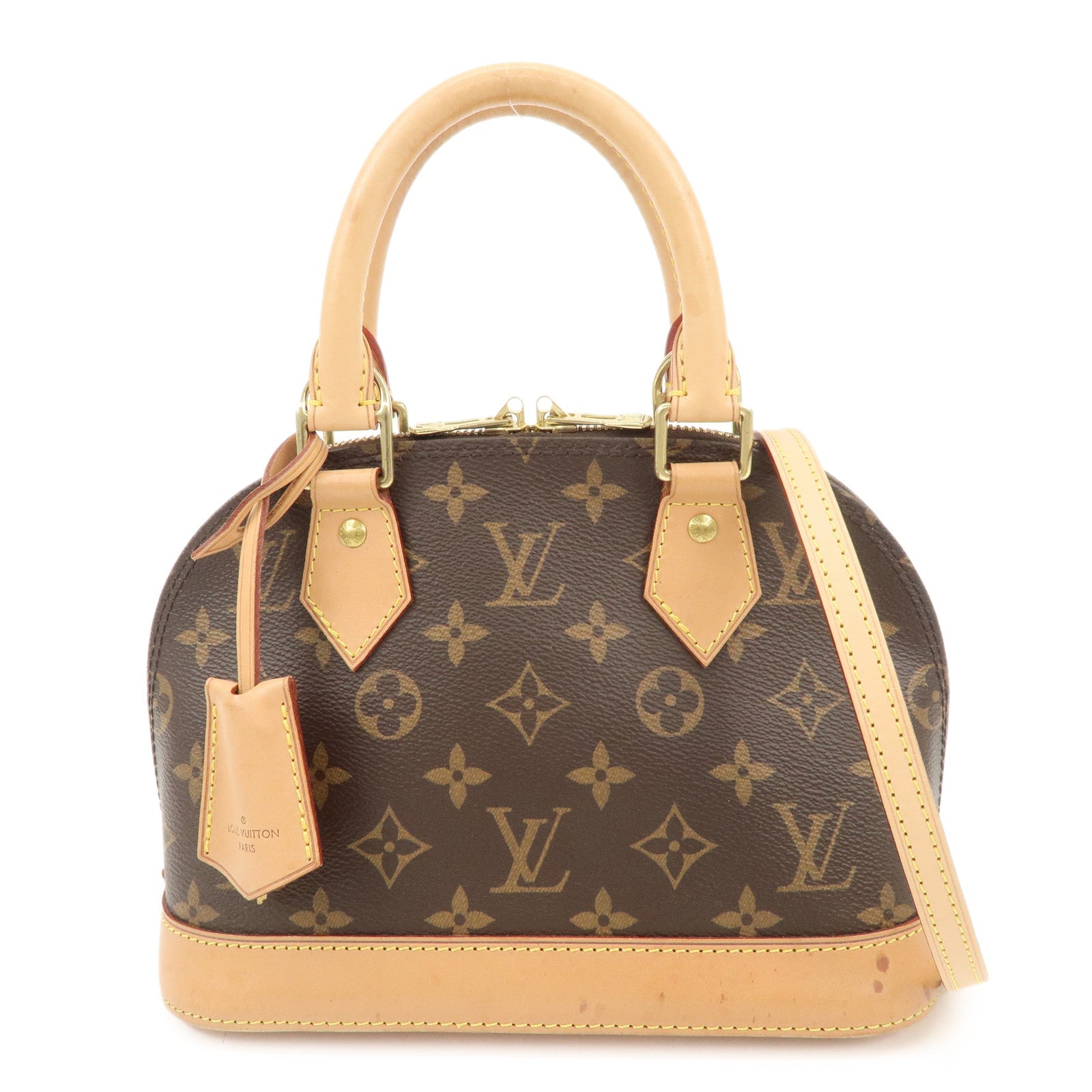 Louis-Vuitton-Monogram-Alma-BB-2Way-Hand-Bag-Strap-100cm-M53152