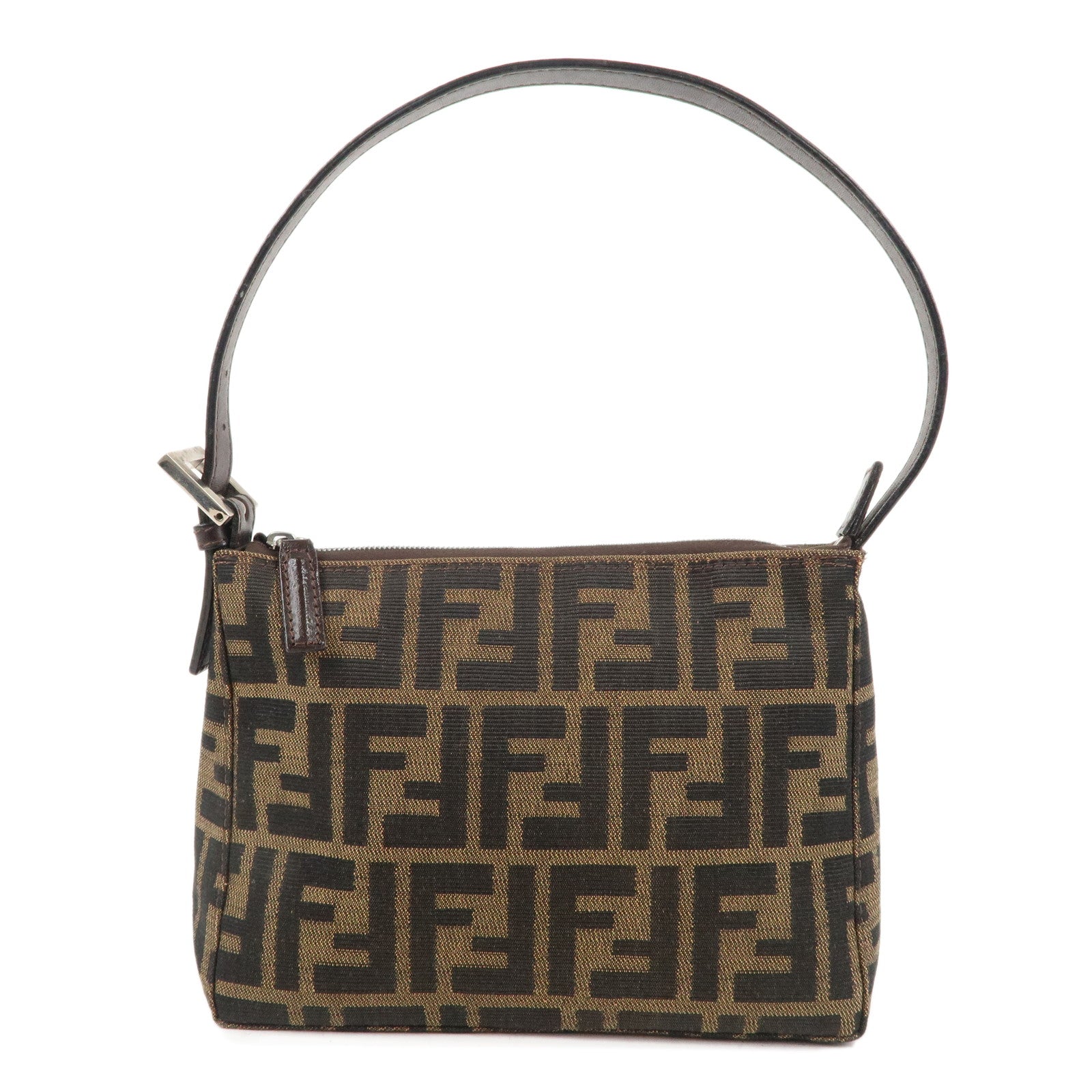 FENDI-Zucca-Canvas-Leather-Mini-Shoulder-Bag-Pouch-26810