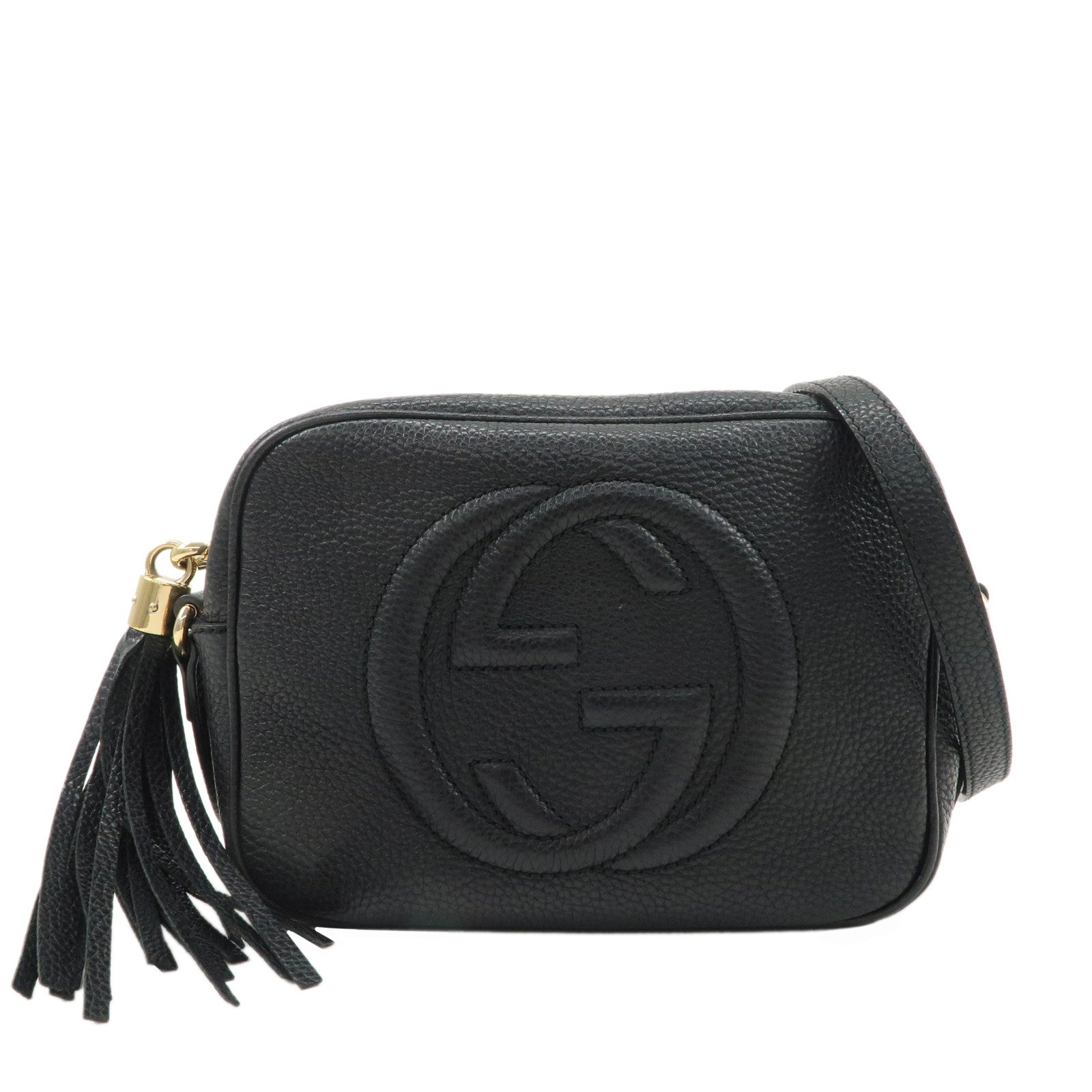 GUCCI-SOHO-Leather-Small-Disco-Shoulder-Bag-Black-308364