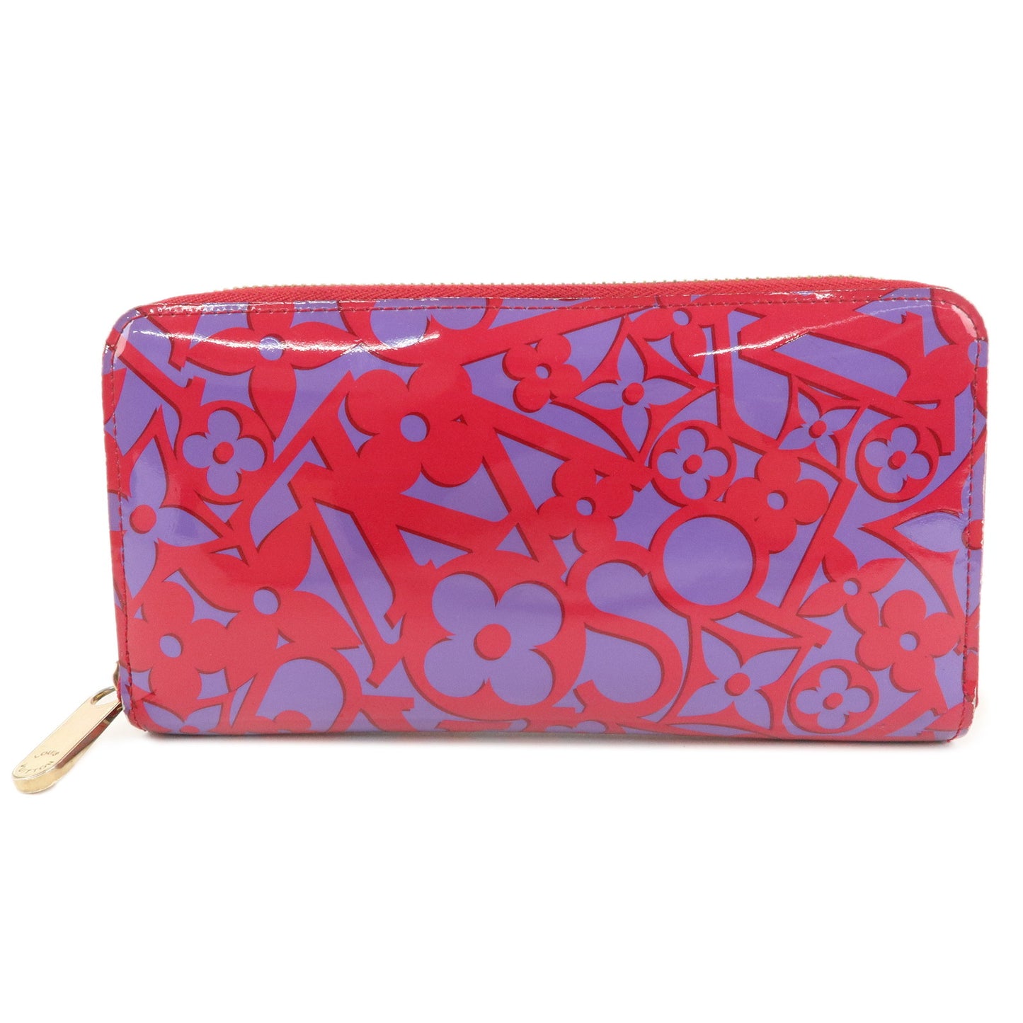 Louis Vuitton Monogram Vernis Sweet Zippy Wallet RoseIndien M90123