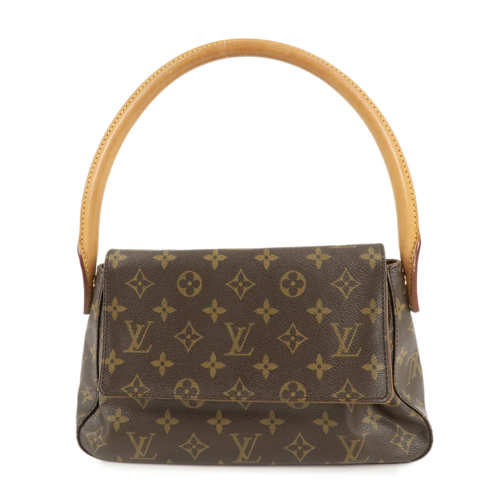 Louis-Vuitton-Monogram-Mini-Looping-Shoulder-Bag-Hand-Bag-M51147