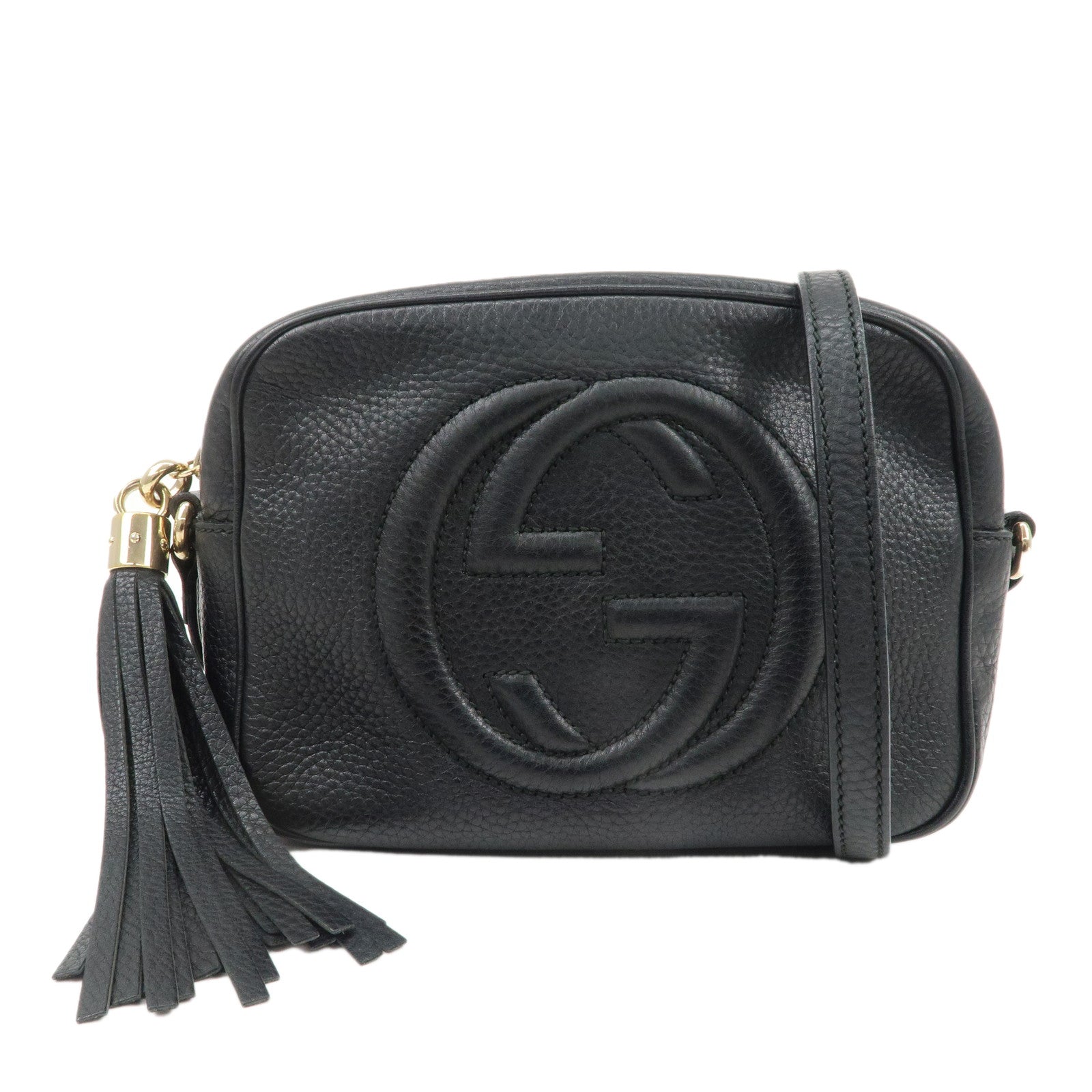 GUCCI-SOHO-Leather-Small-Disco-Shoulder-Bag-Black-308364