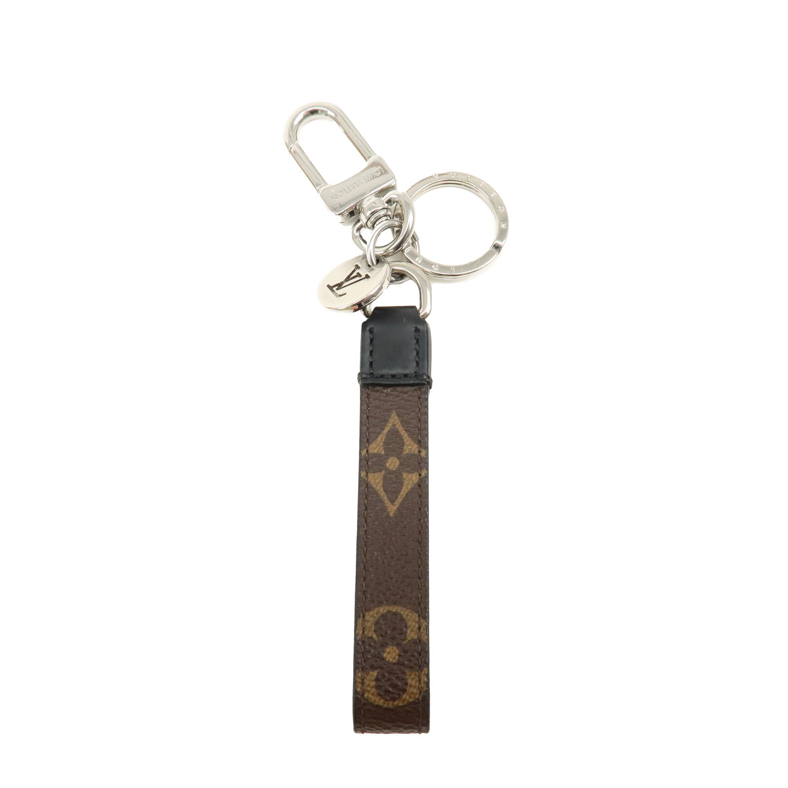 Louis-Vuitton-Monogram-Slim-Dragonne-Key-Holder-Bag-Charm-M00853