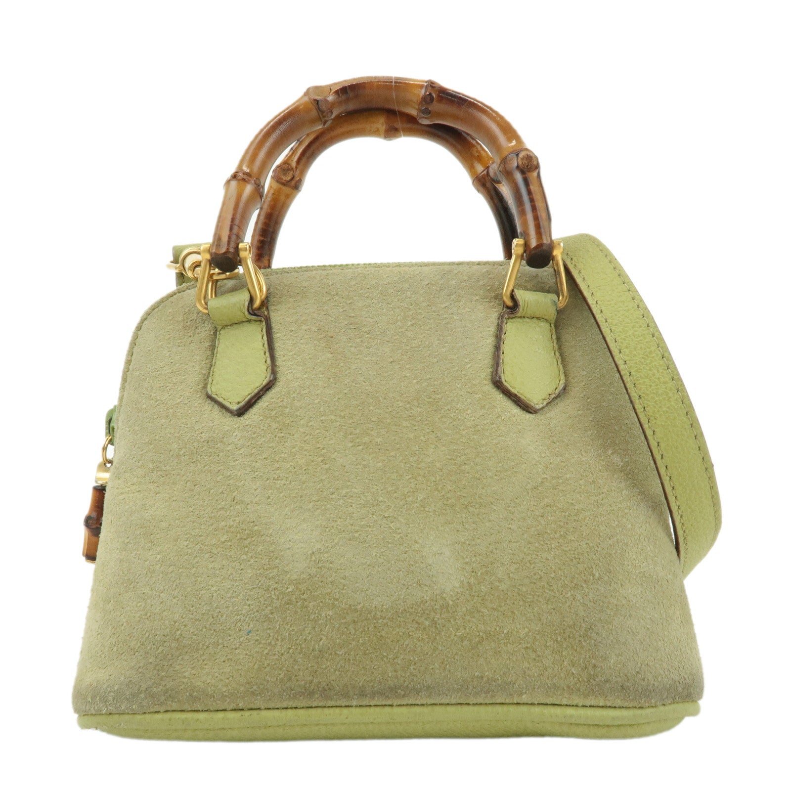 GUCCI-Bamboo-Suede-Leather-2WAY-Small-Bag-Green-007.2865.0231