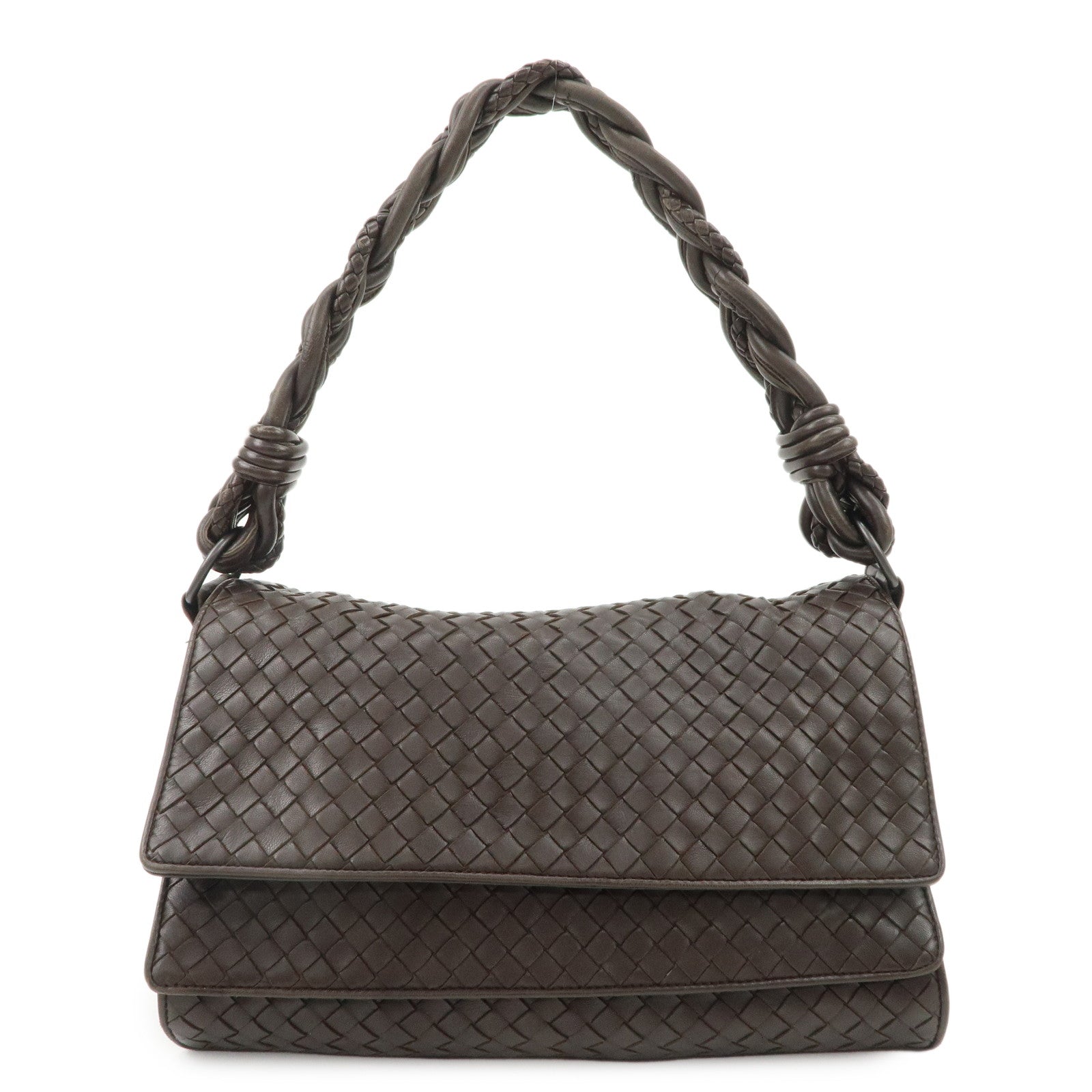 Bottega-Veneta-Intrecciato-leather-shoulder-bag-145195