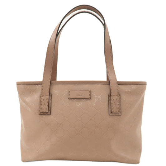 GUCCI-GG-Supreme-PVC-Leather-Tote-Bag-Japan-Limited-Beige-21138