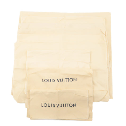 Louis-Vuitton-Set-of-10-Dust-Bag-Storage-Bag-Flap-New-Style-Beige
