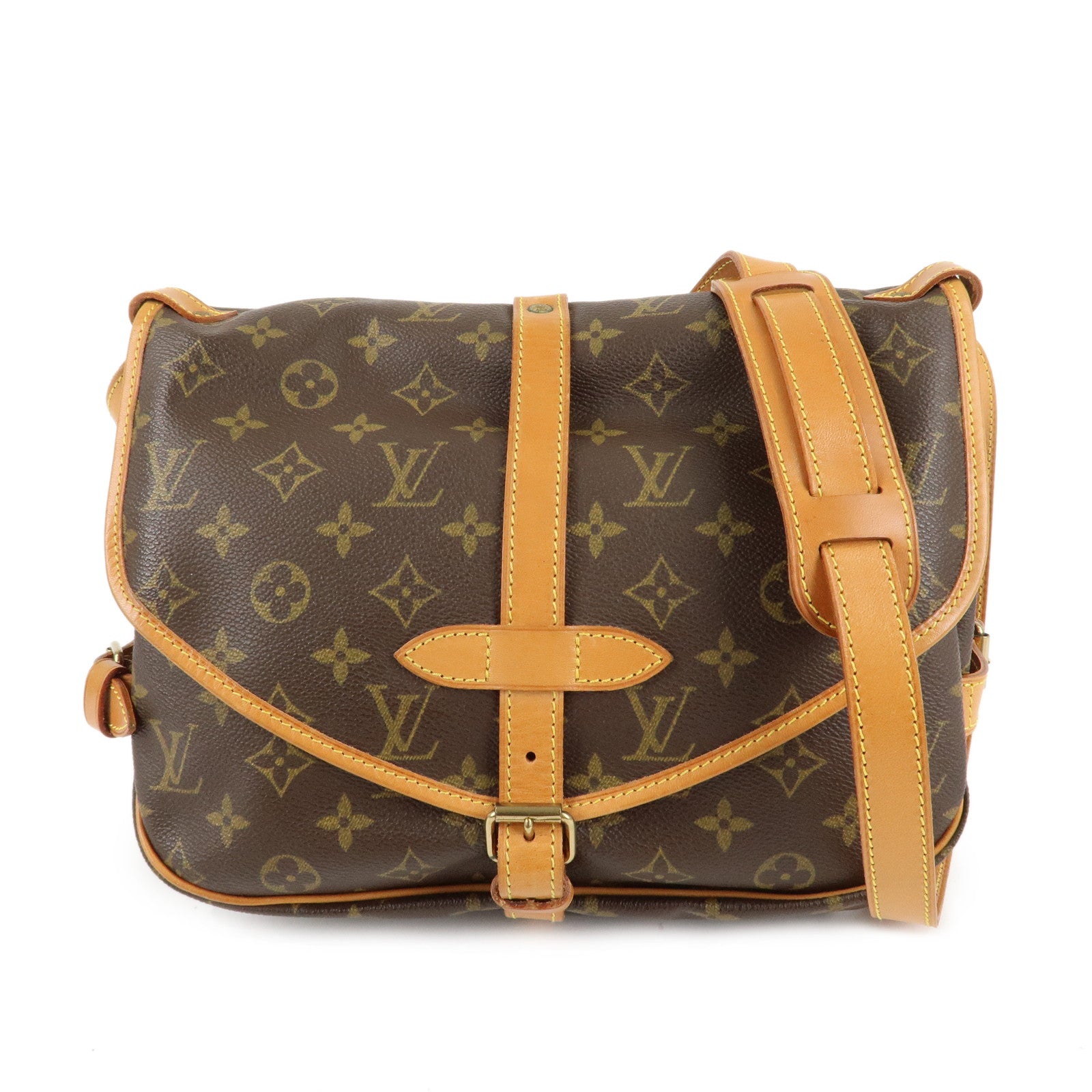 Louis-Vuitton-Monogram-Saumur-30-Crossbody-Bag-Brown-M42256