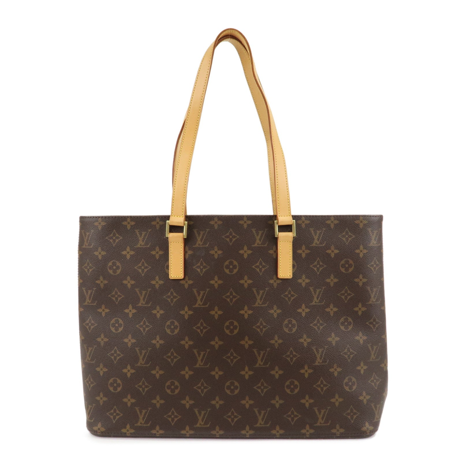 Louis-Vuitton-Monogram-Luco-Tote-Bag-Hand-Bag-Brown-M51155