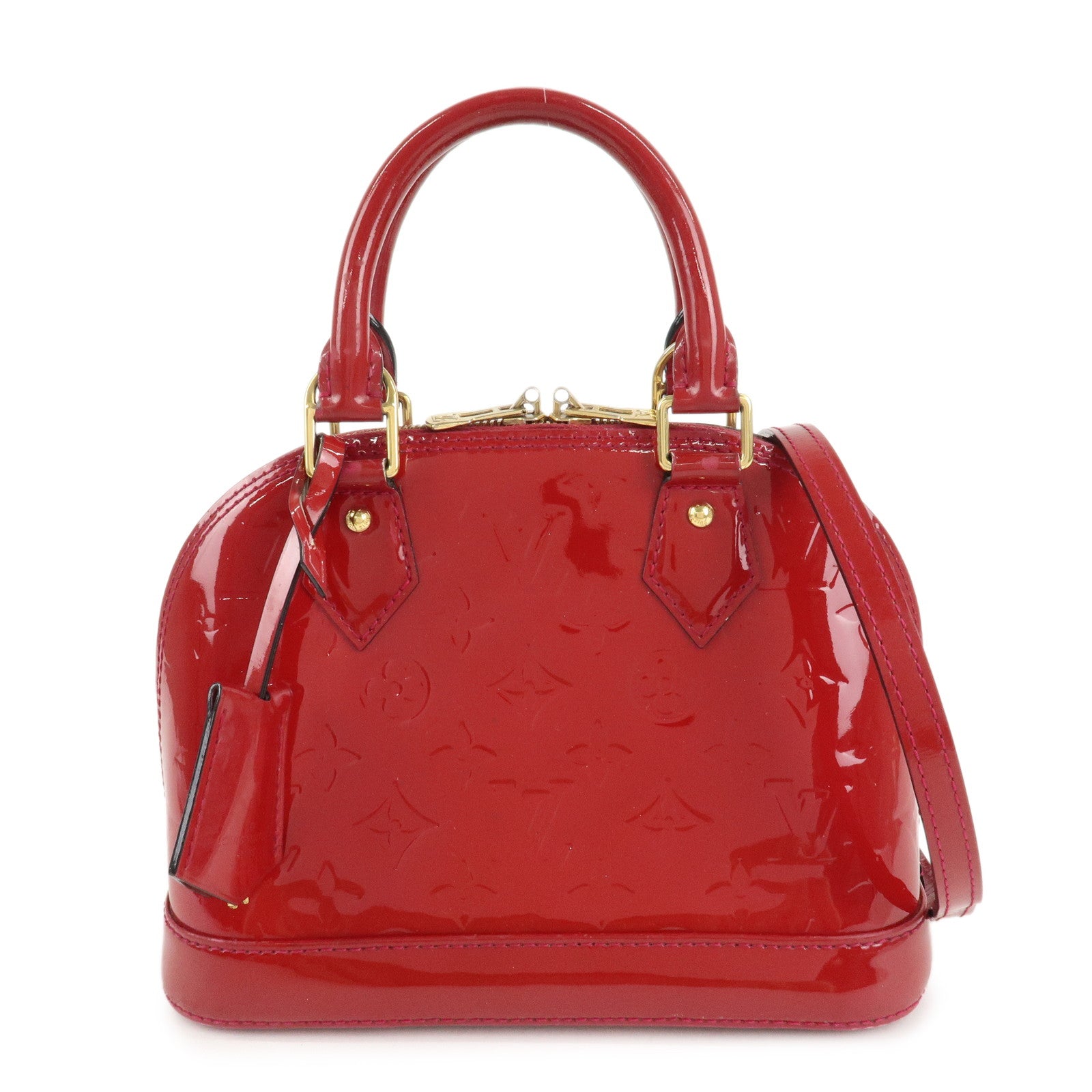 Louis-Vuitton-Monogram-Vernis-Alma-BB-2Way-Bag-Red-M91606