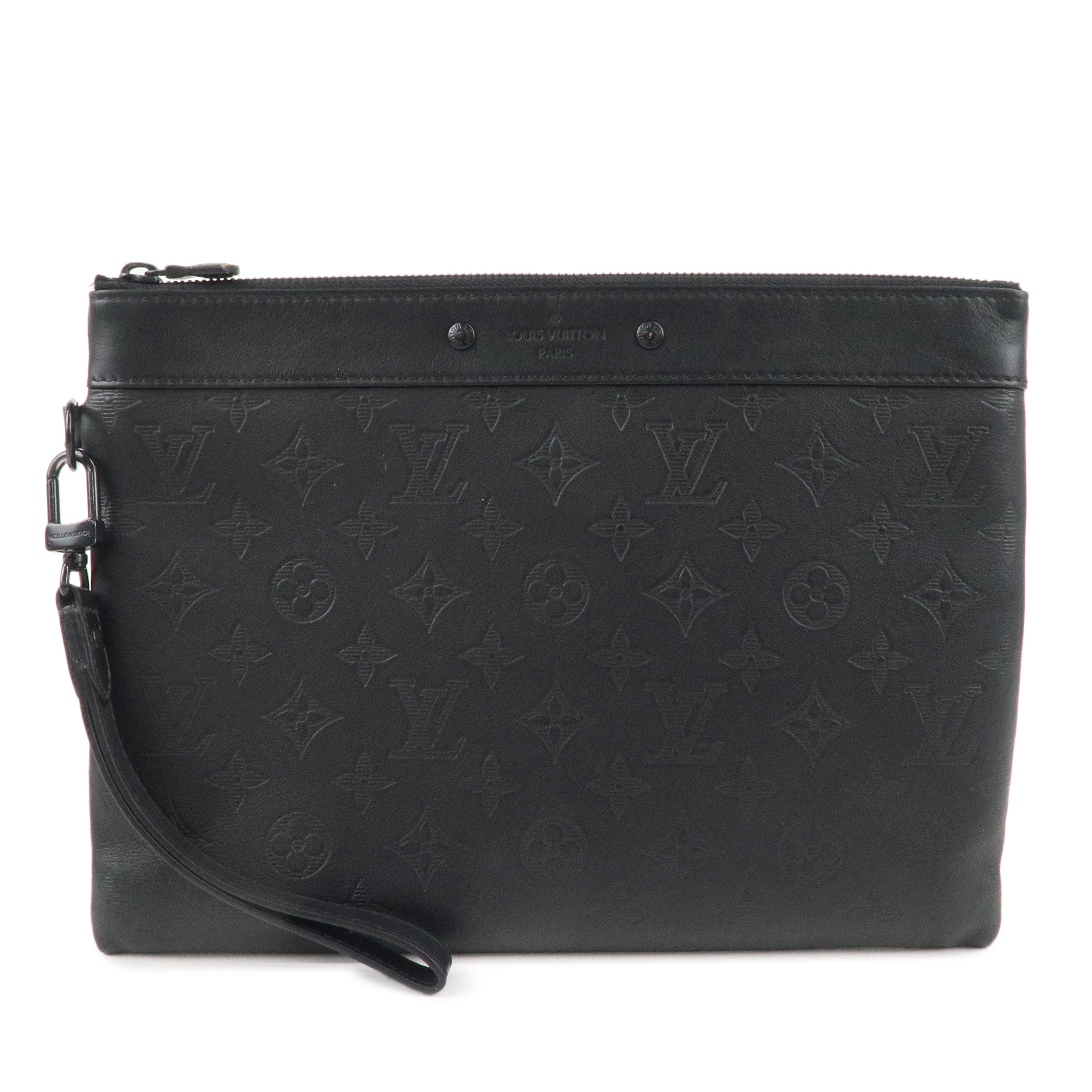 Louis Vuitton Monogram Shadow Pochette To-Go Clutch Bag M81570