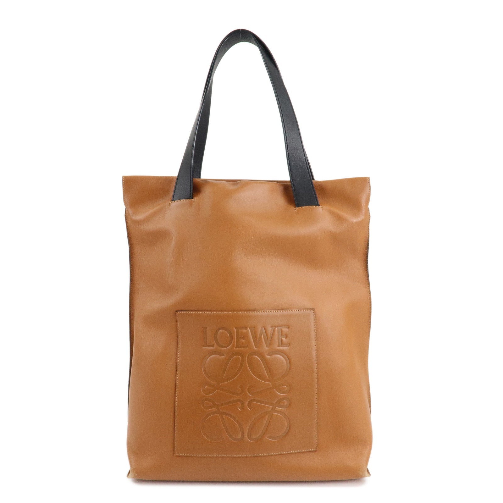 LOEWE-Anagram-Leather-Bolso-Shopper-Tote-Bag-Shoulder-Bag