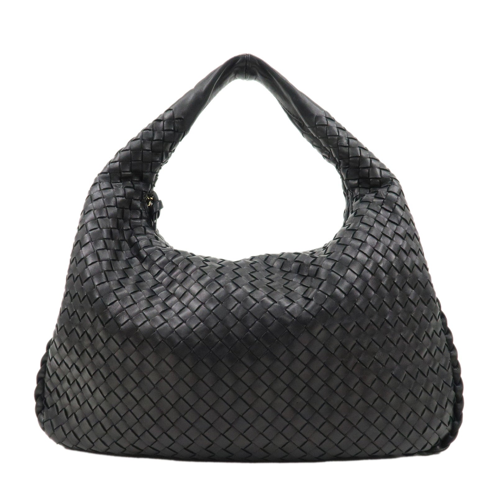 BOTTEGA-VENETA-Hobo-Intrecciato-Leather-Shoulder-Bag-115653