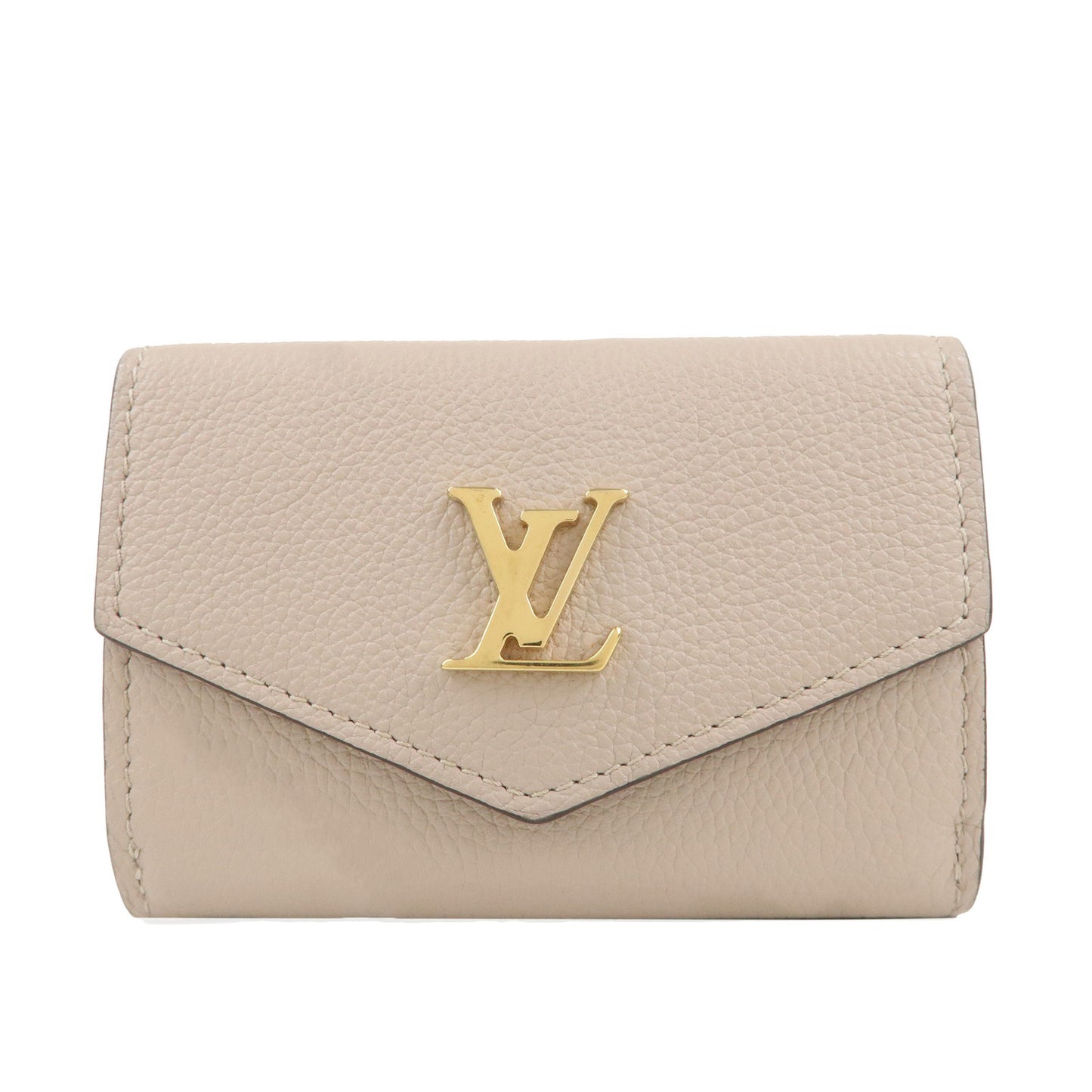 Louis-Vuitton-Portefeuille-Lock-Mini-Wallet-Greige-M69340