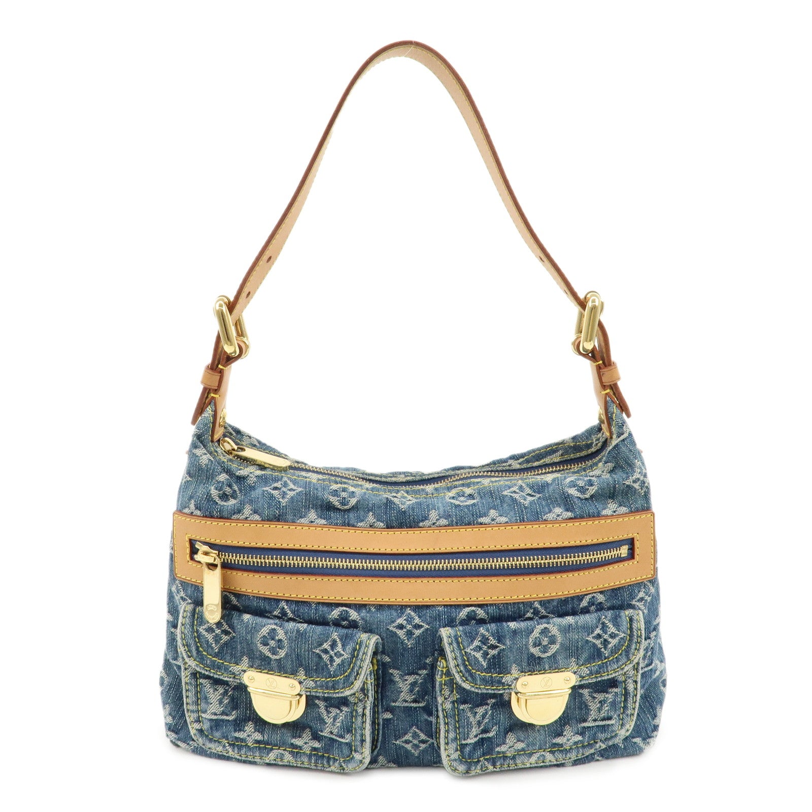 Louis-Vuitton-Monogram-Denim-Baggy-PM-Shoulder-Bag-Strap-M95049