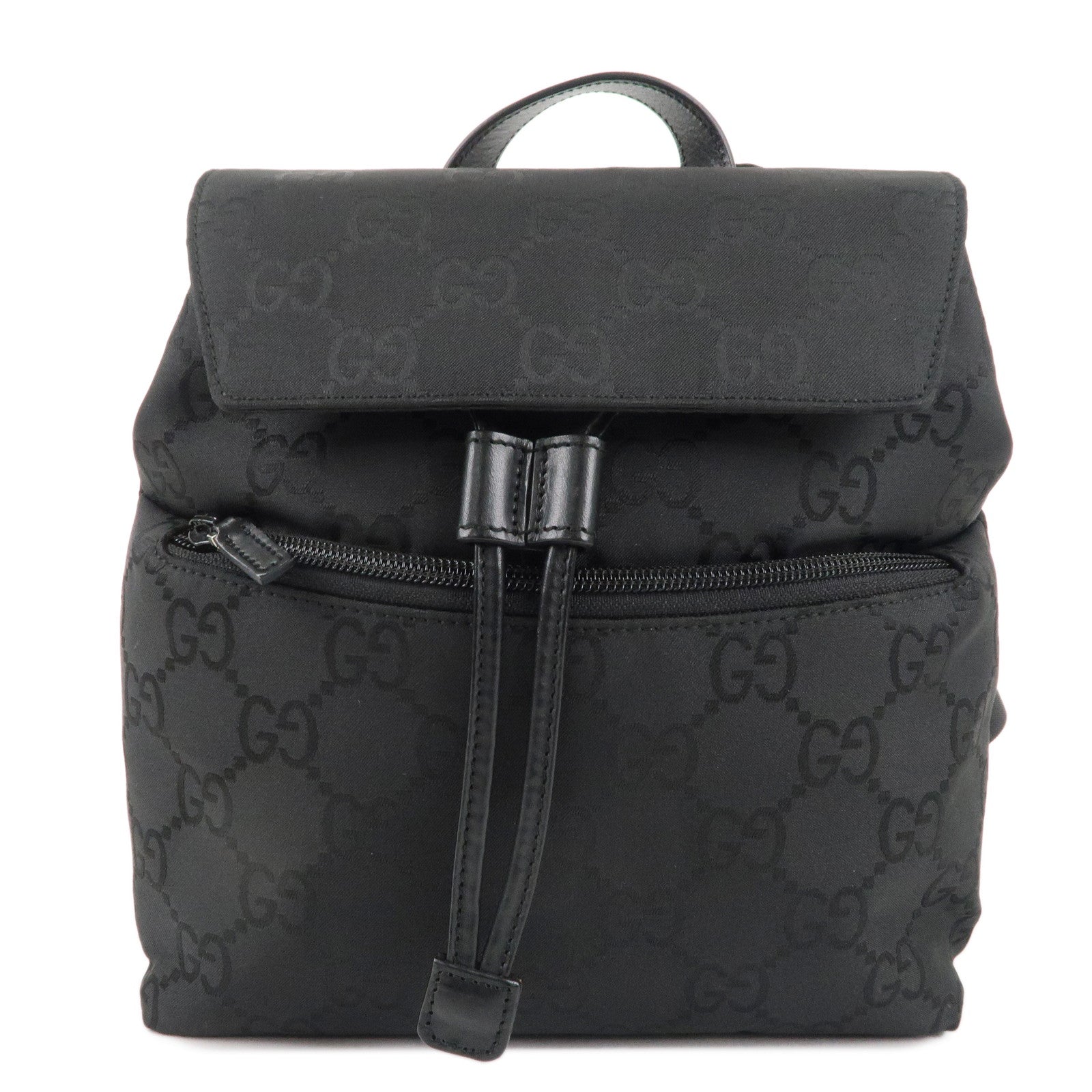 GUCCI-GG-Nylon-Leather-Mini-Ruck-Sack-Backpack-Back-003.0242