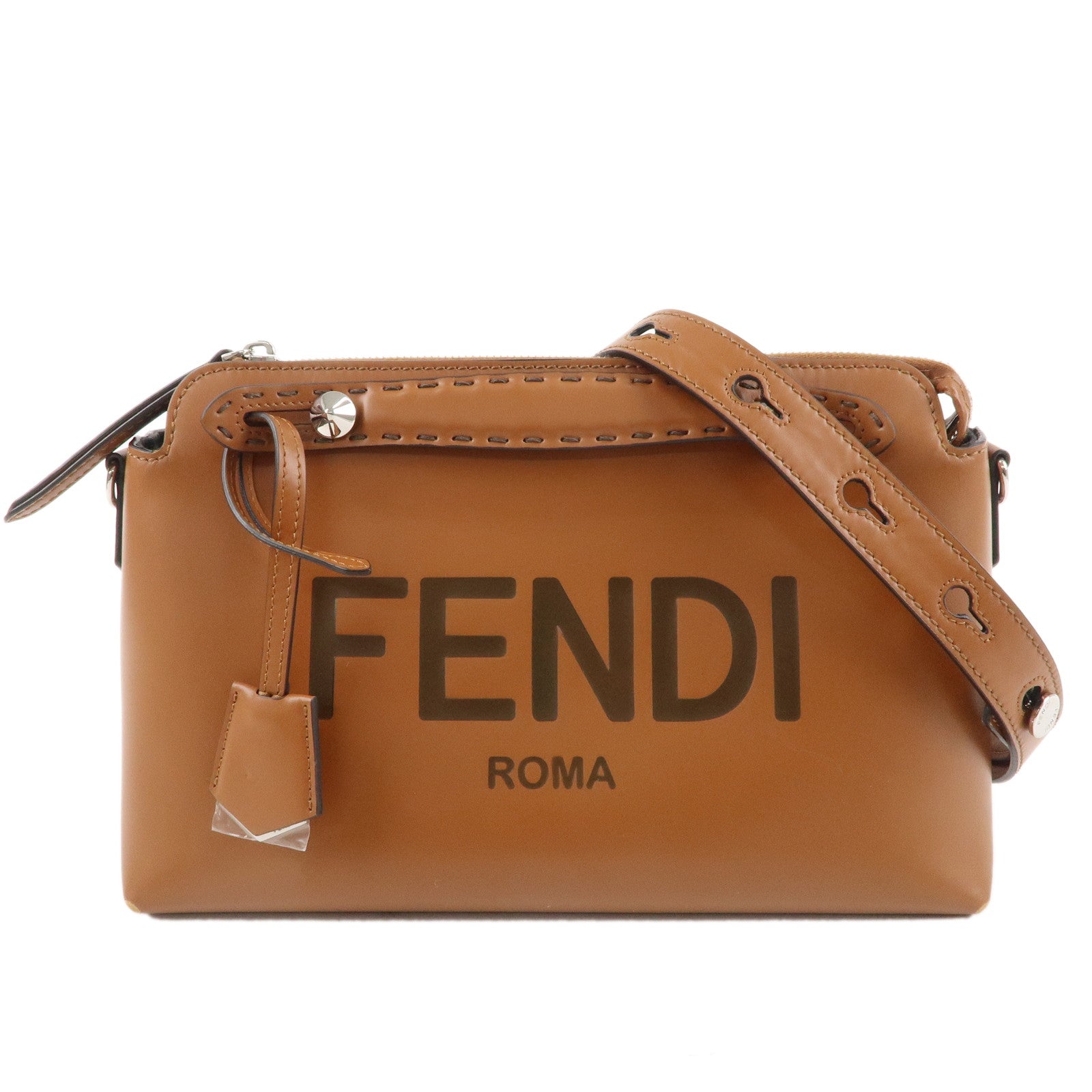 FENDI-By-The-Way-Medium-Leather-2Way-Bag-Hand-Bag-Brown-8BL146