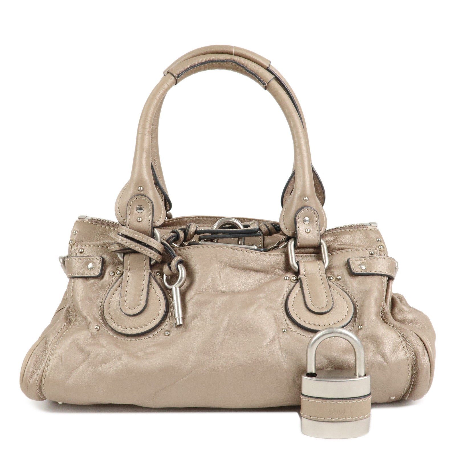 Chloe-Paddington-Leather-Hand-Bag-Shoulder-Bag-Medium-Beige