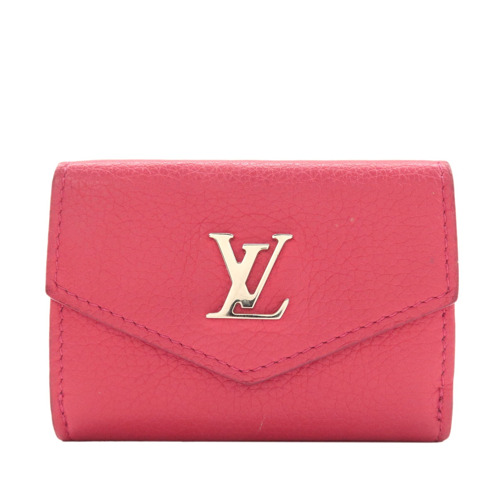 Louis-Vuitton-Portefeuille-Lock-Mini-Leather-Wallet-Pink-M67860