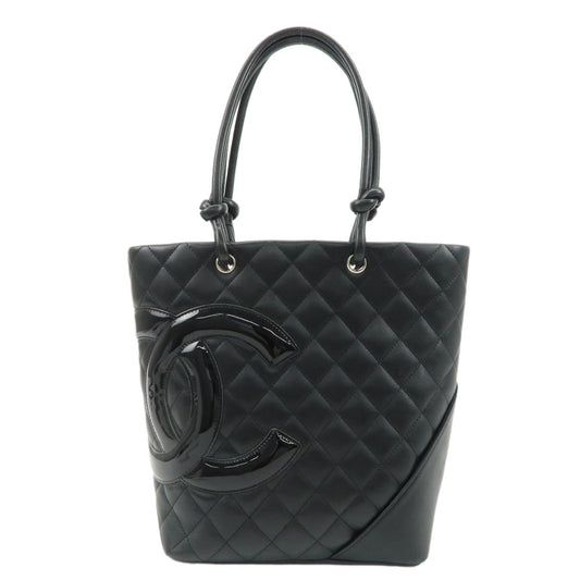 CHANEL-Cambon-Line-Lamb-Skin-Tote-Bag-Shoulder-Bag-A25167