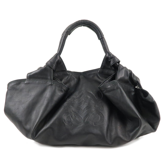 LOEWE-Leather-Nappa-Aire-Hand-Bag-Shoulder-Bag-Black