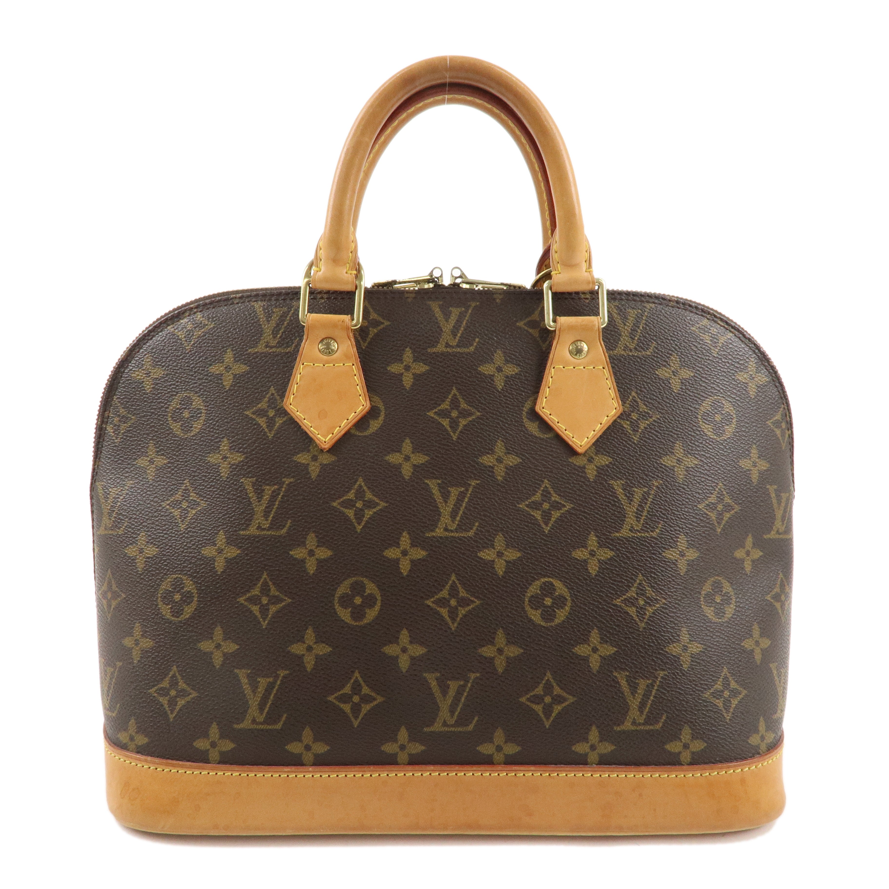 Louis Vuitton Monogram Alma Hand Bag Brown M51130