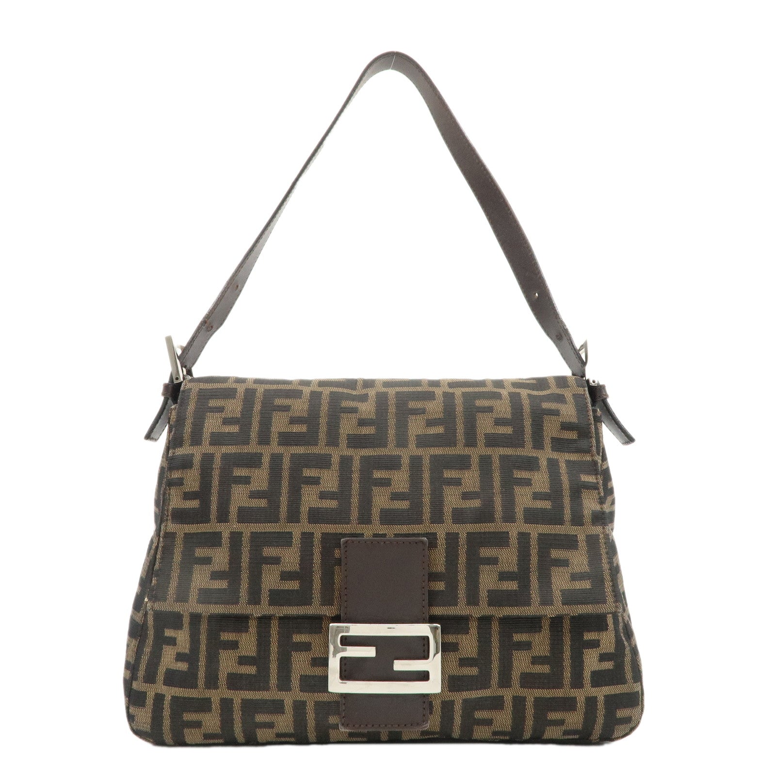 FENDI-Mamma-Baguette-Zucca-Canvas-Leather-Shoulder-Bag-26325