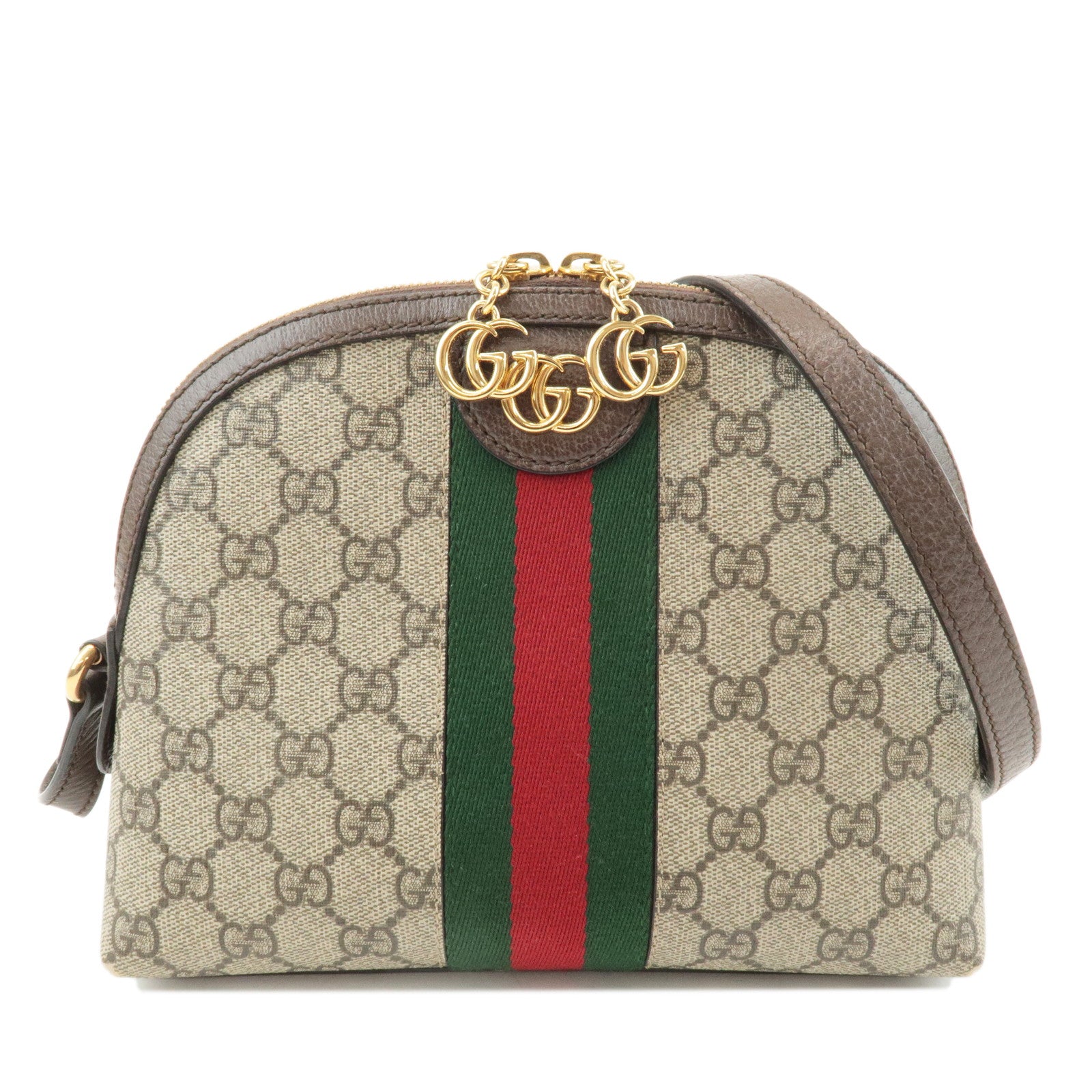 GUCCI-Ophidia-GG-Supreme-Leather-Shoulder-Bag-Beige-Brown-199621