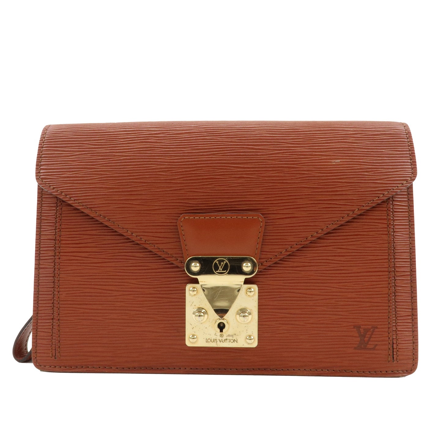 Louis-Vuitton-Epi-Sellier-Dragonne-Clutch-Bag-Kenya-Brown-M52613