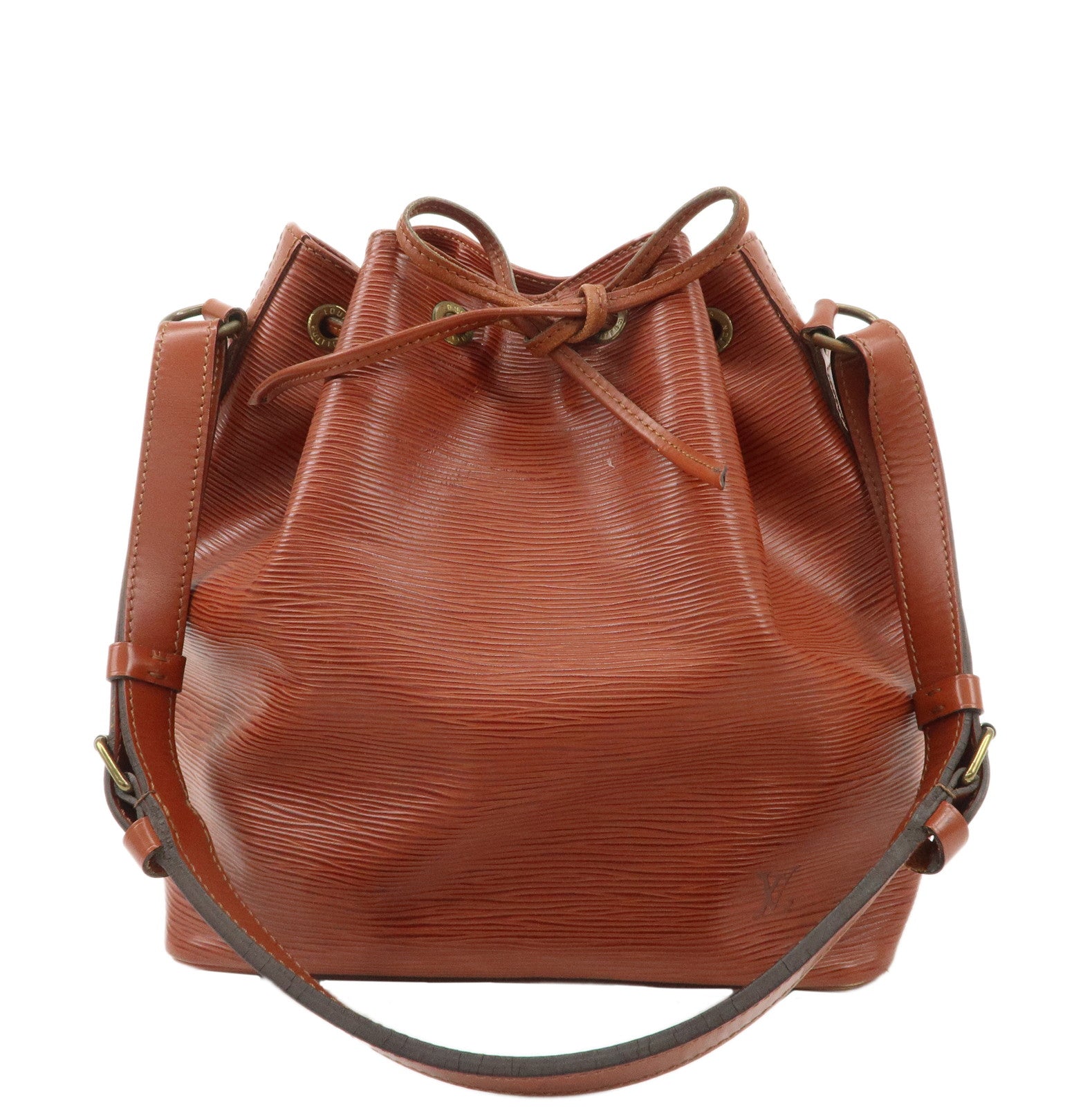 Louis-Vuitton-Epi-Petit-Noe-Shoulder-Bag-Kenya-Brown-M44103