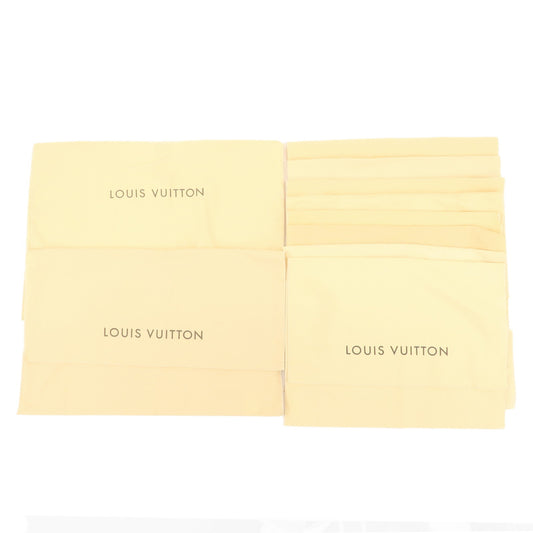 Louis-Vuitton-Set-of-10-Dust-Bag-Flap-Style-Beige-Brown