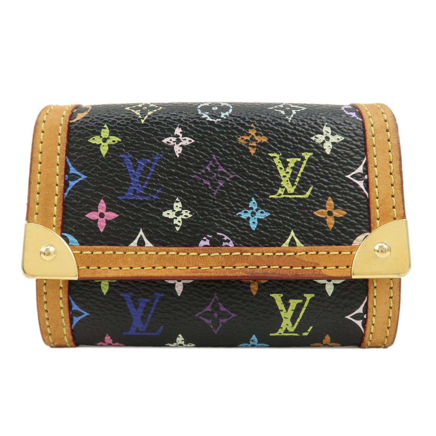 Louis-Vuitton-Multi-Color-Porte-Monnaie-Plat-Coin-Case-M92656