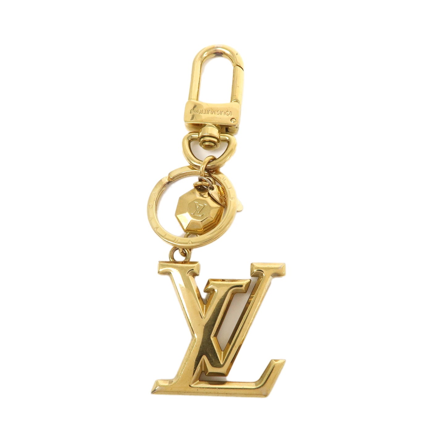 Louis-Vuitton-Porte-Cles-LV-Facettes-Bag-Charm-Gold-M65216