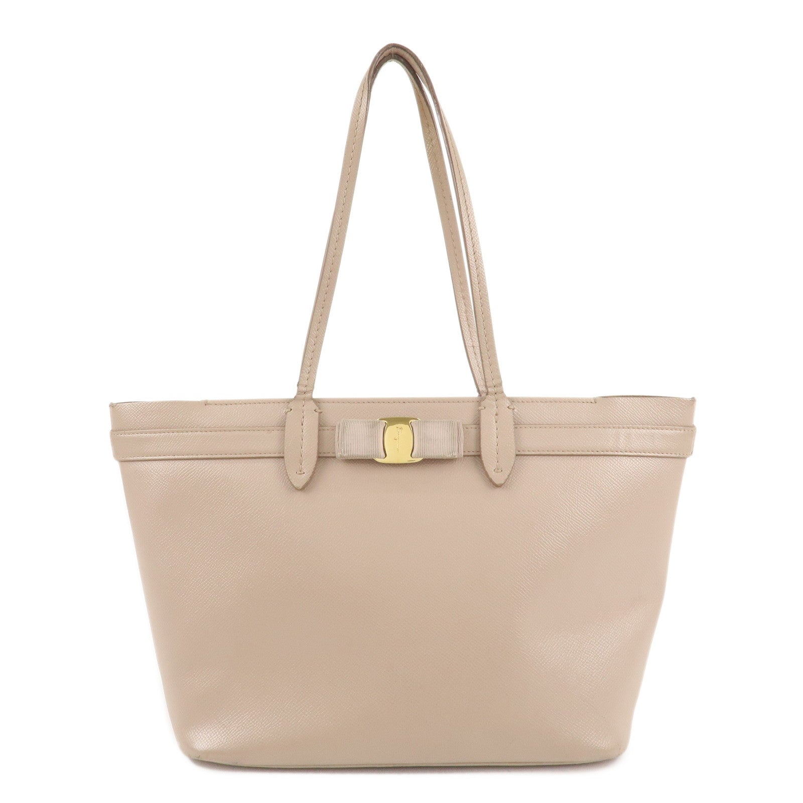 Ferragamo-Leather-Tote-Bag-Pink-Beige-AU-21/1082