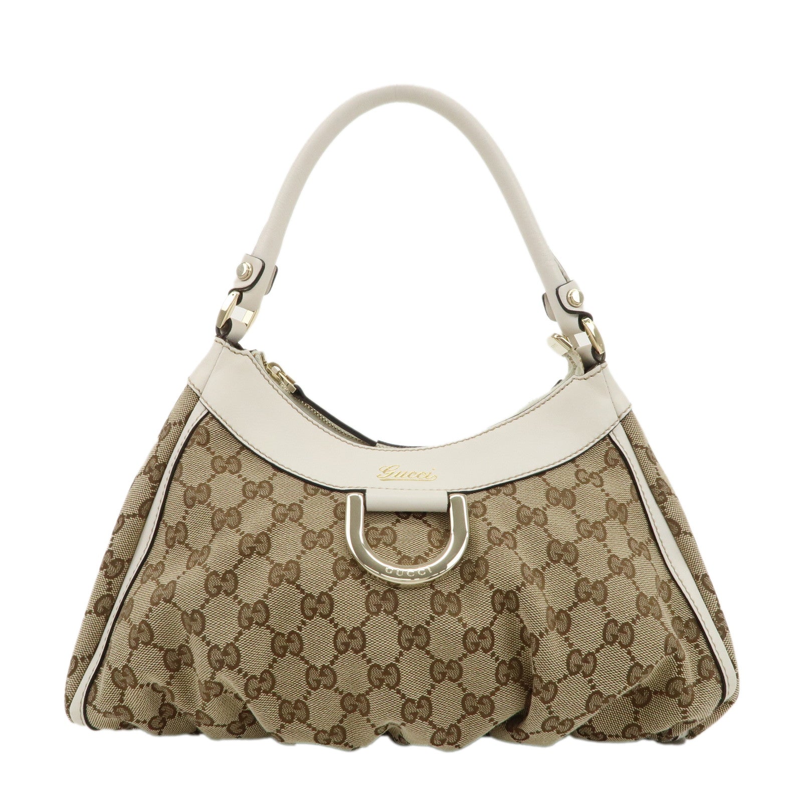 GUCCI-Abbey-GG-Canvas-Leather-Shoulder-Bag-Beige-Ivory-190525