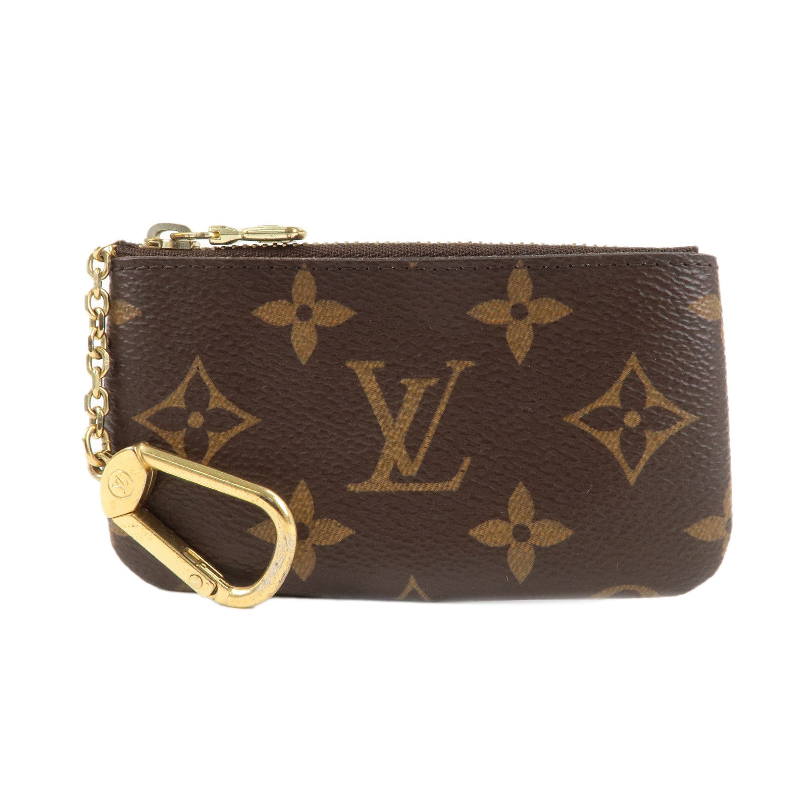 Louis Vuitton Monogram Pochette Cles Coin Case Key Case  M62650