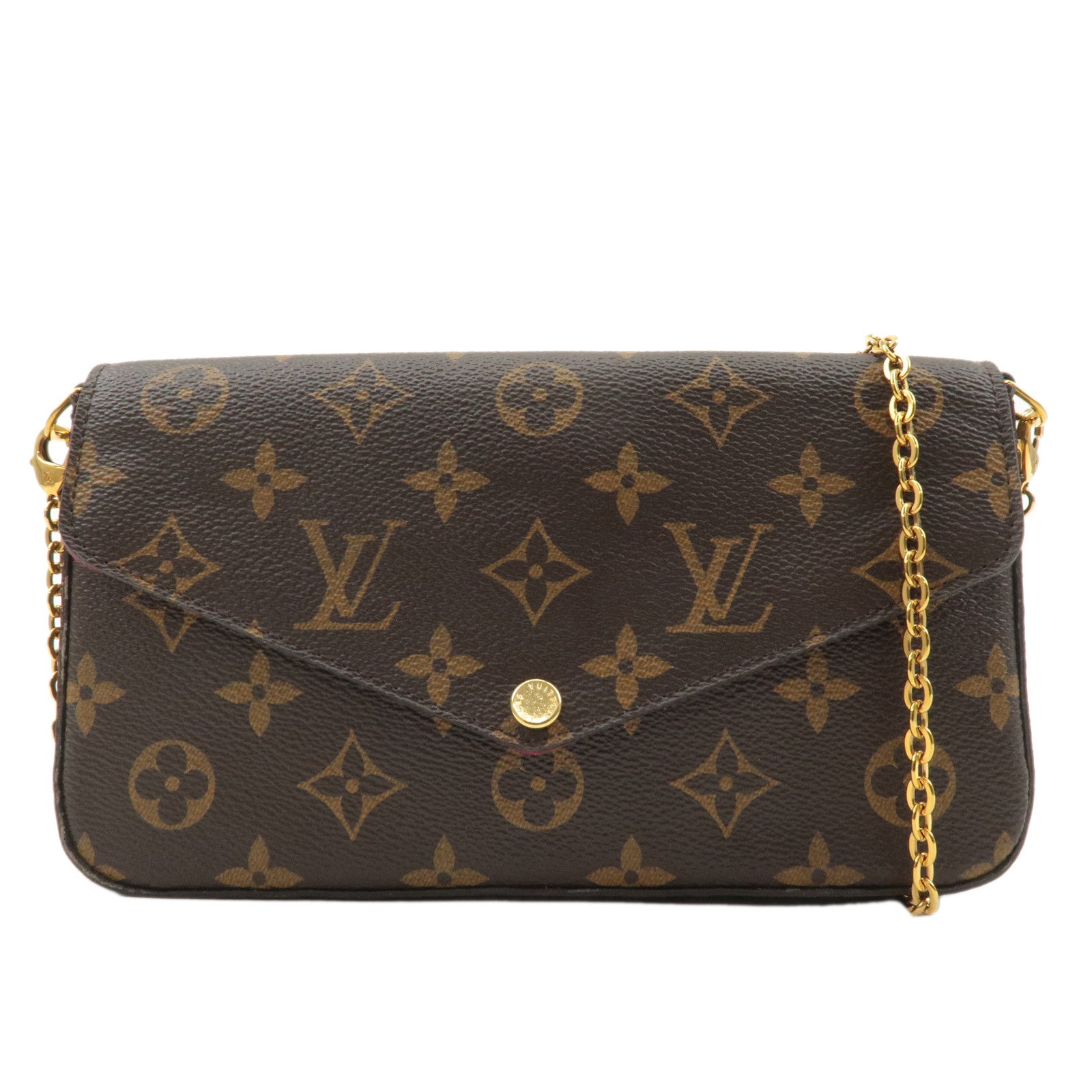 Louis Vuitton Monogram Pochette Félicie Shoulder Bag Brown M61276