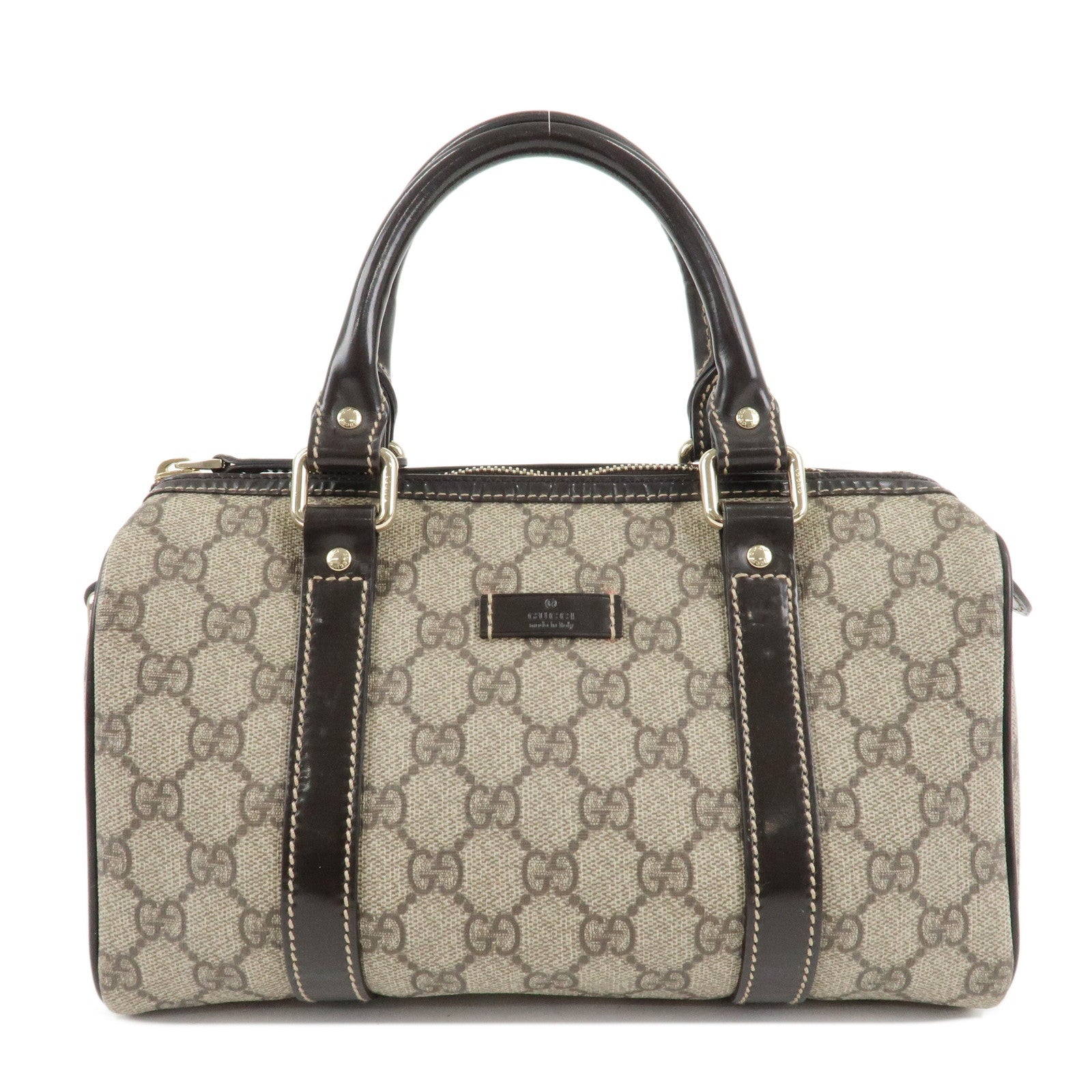 GUCCI-GG-Spream-Patent-Leather-Mini-Boston-Bag-Beige-193604