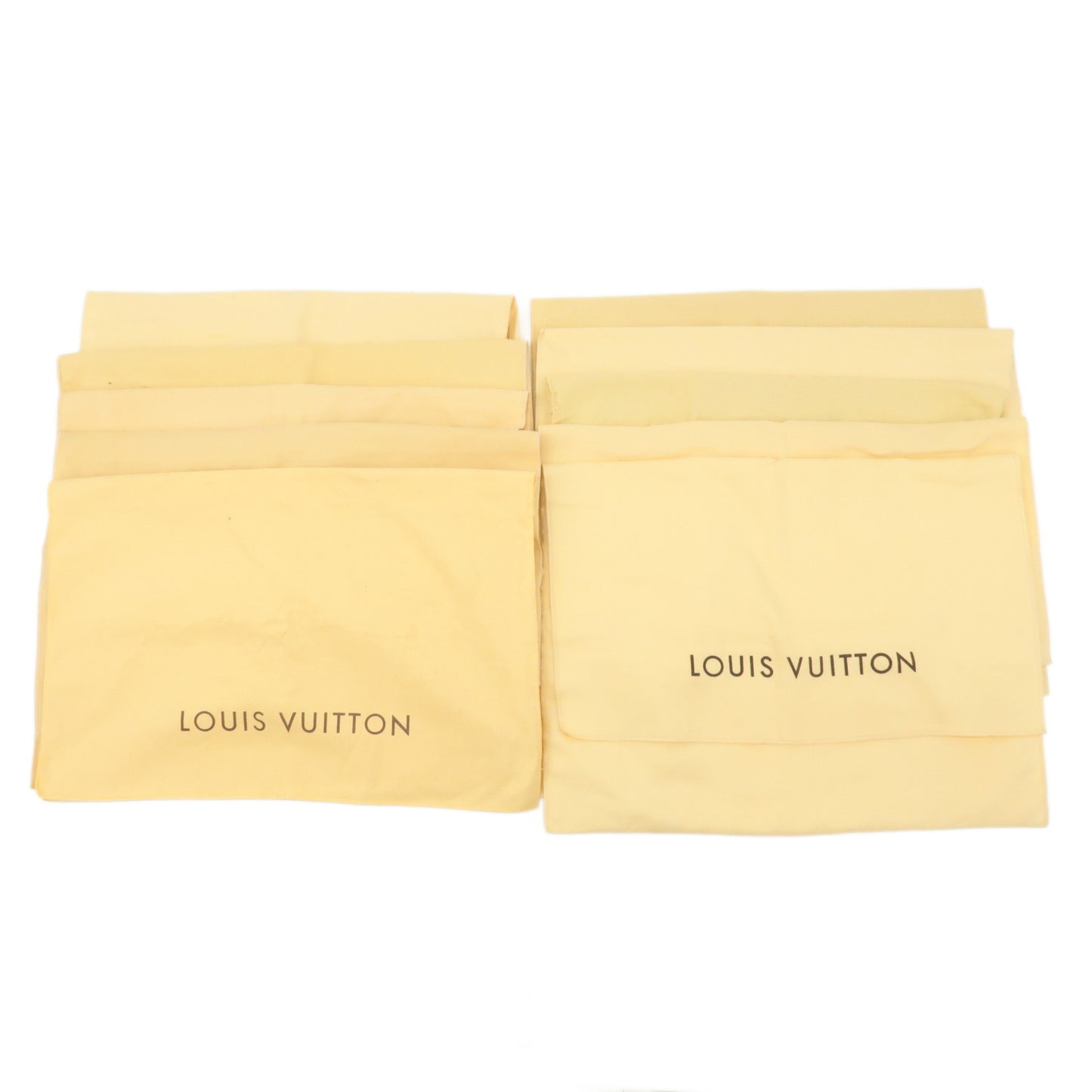 Louis-Vuitton-Set-of-10-Dust-Bag-Storage-Bag-Flap-Beige