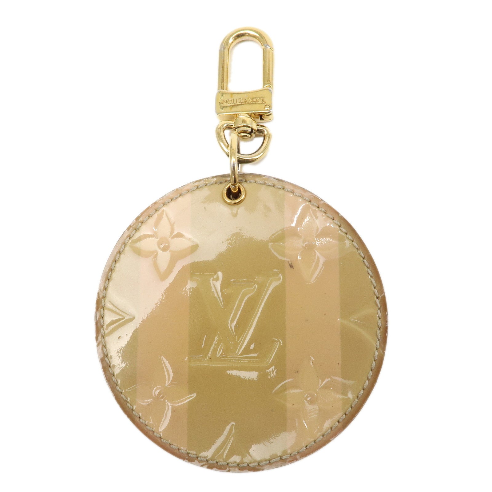 Louis-Vuitton-Monogram-Vernis-Sweet-Stripe-Bag-Charm-Mirror-M67388